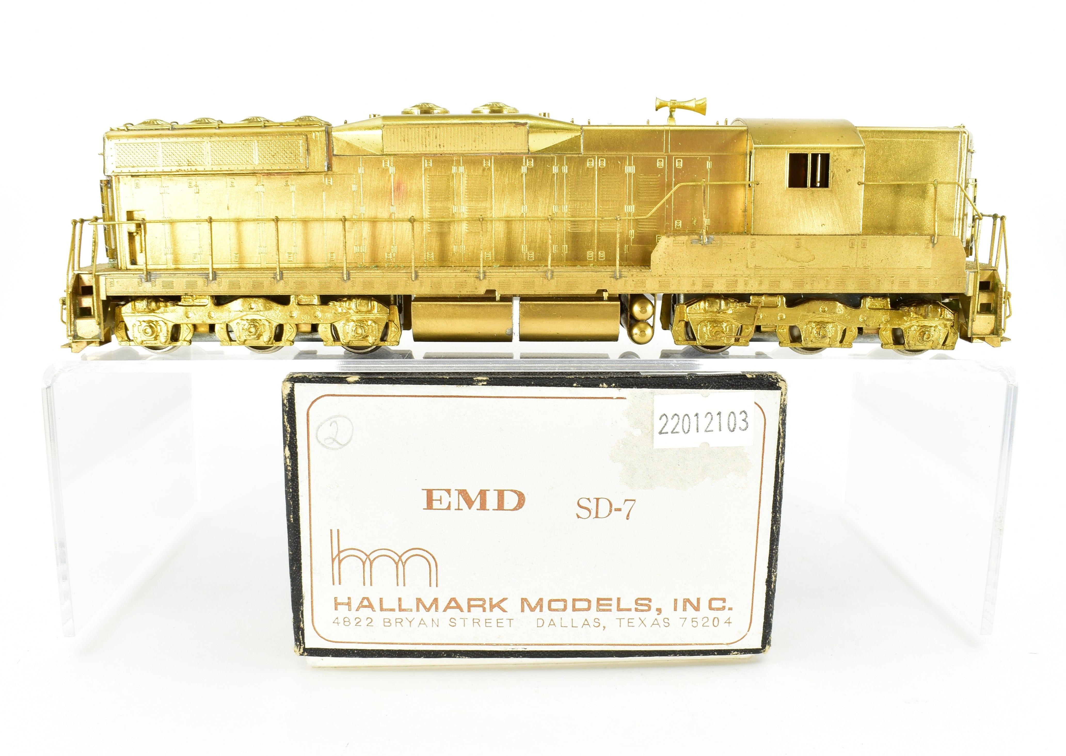 HO Scale Brass Hallmark Model Train - Various Roads EMD SD - 7 Diesel Locomotive Model