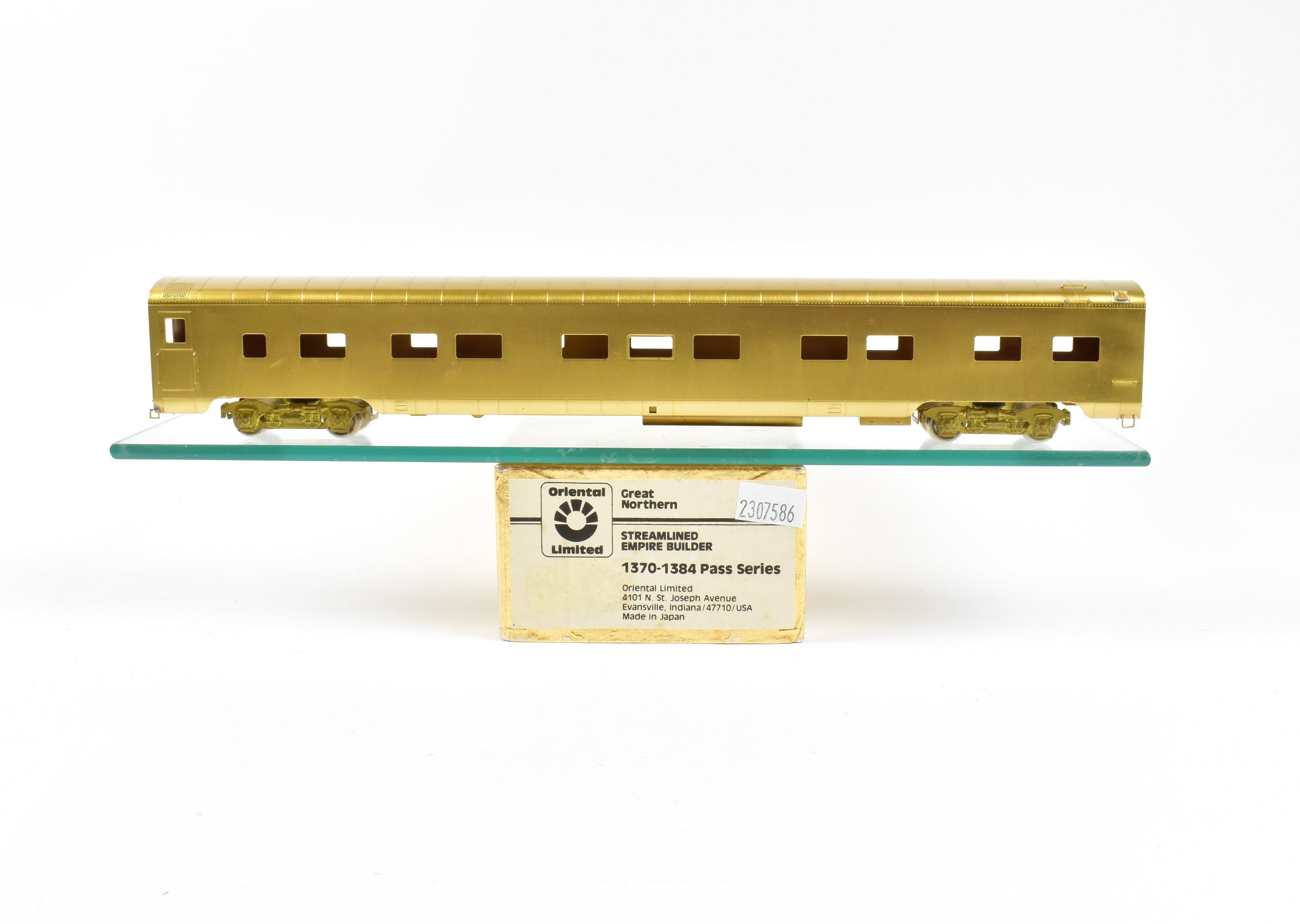 HO Scale Brass Model of Oriental Limited's Great Northern Empire Builder 1370 - 1384 Passenger Series Sleeper Cars