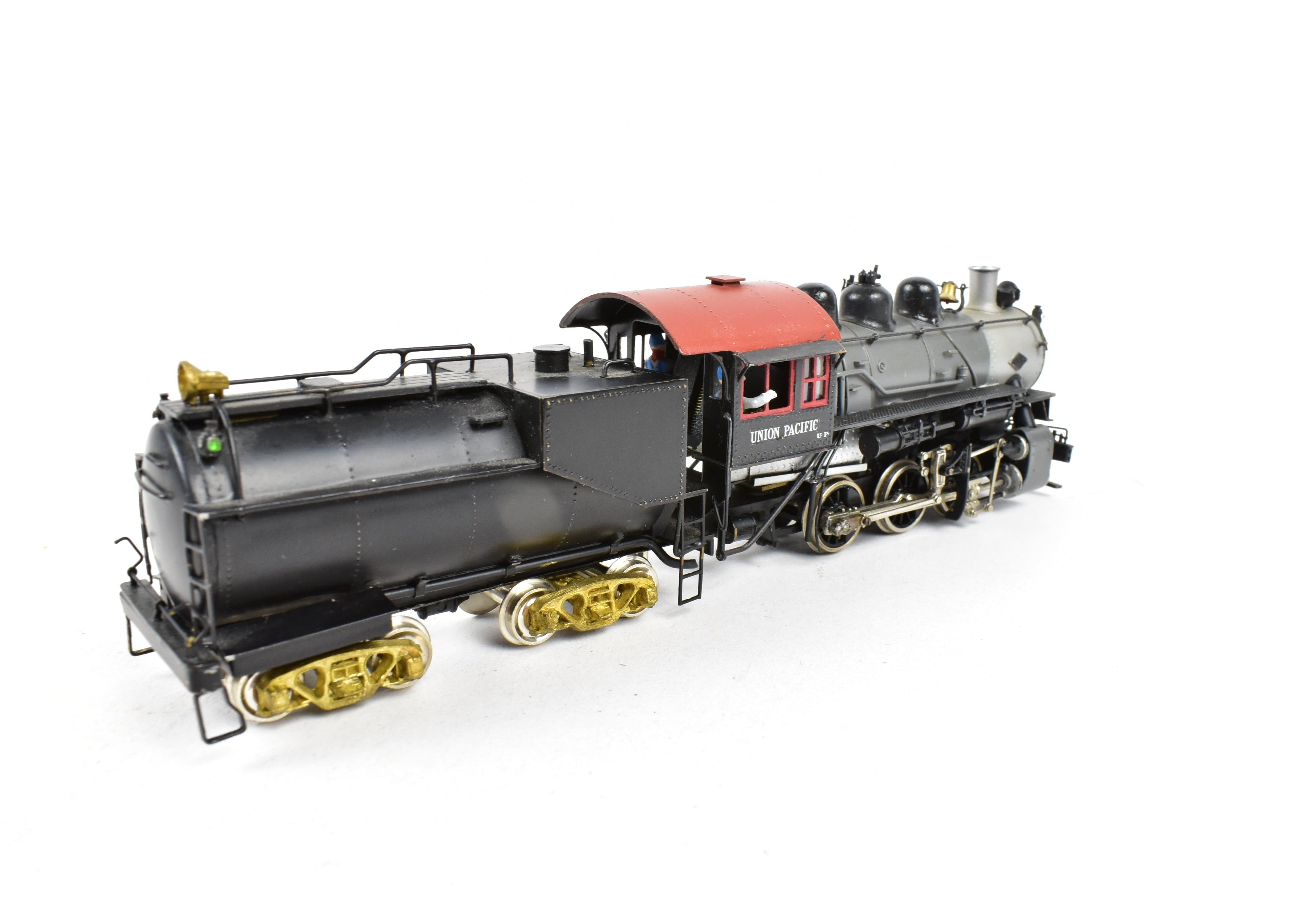 HO Scale Brass PFM - United Union Pacific 0 - 6 - 0 Switcher Model with Custom Painted Engine and Incorrect Kemtron Short Vanderbilt Tender