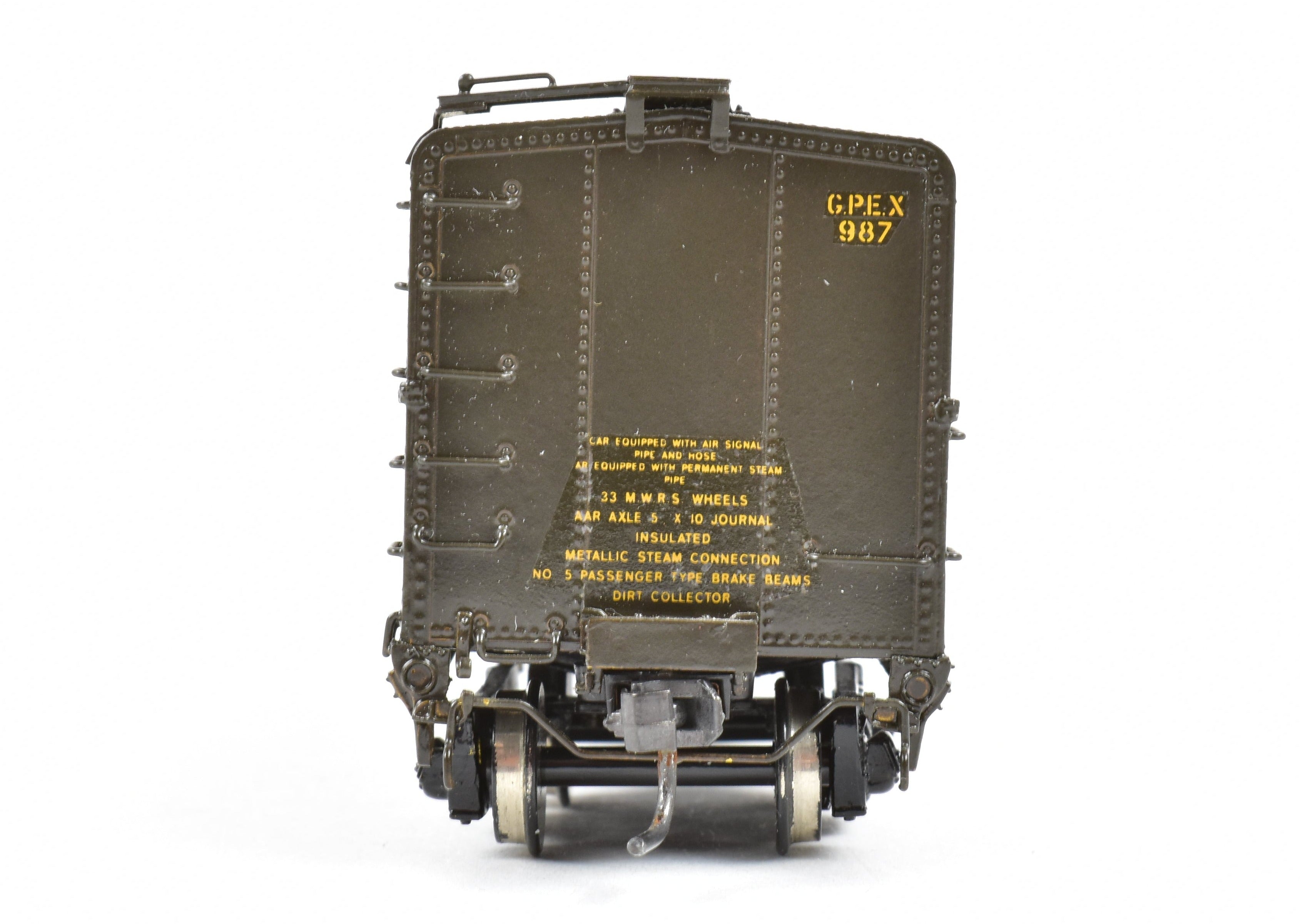 HO Brass OMI 40' 6 GPEX 987 Pfaudler Milk Tank Car - Various Roads