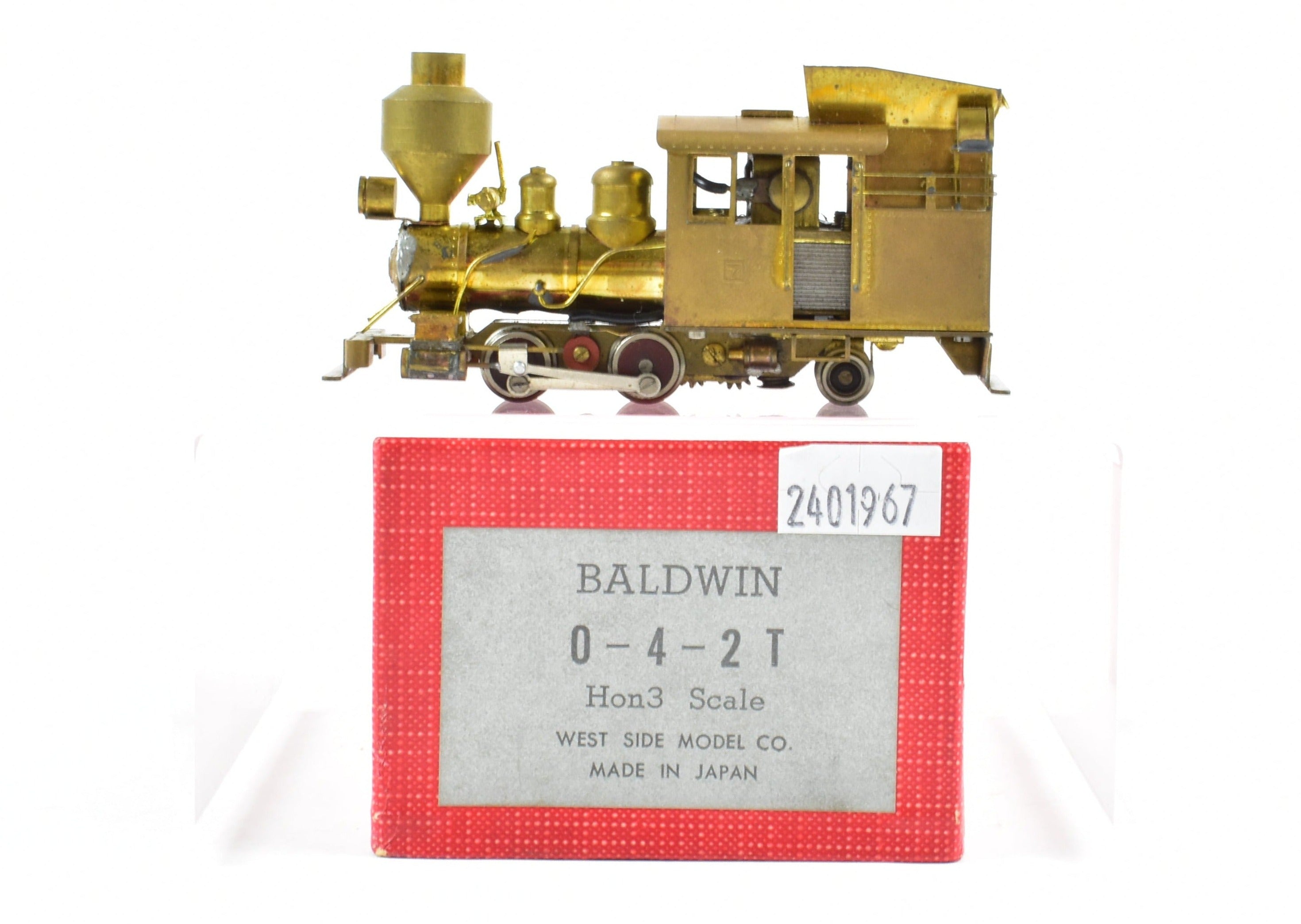 1978 HOn3 Brass Westside Model Co. Baldwin 0-4-2T Logging Locomotive Model