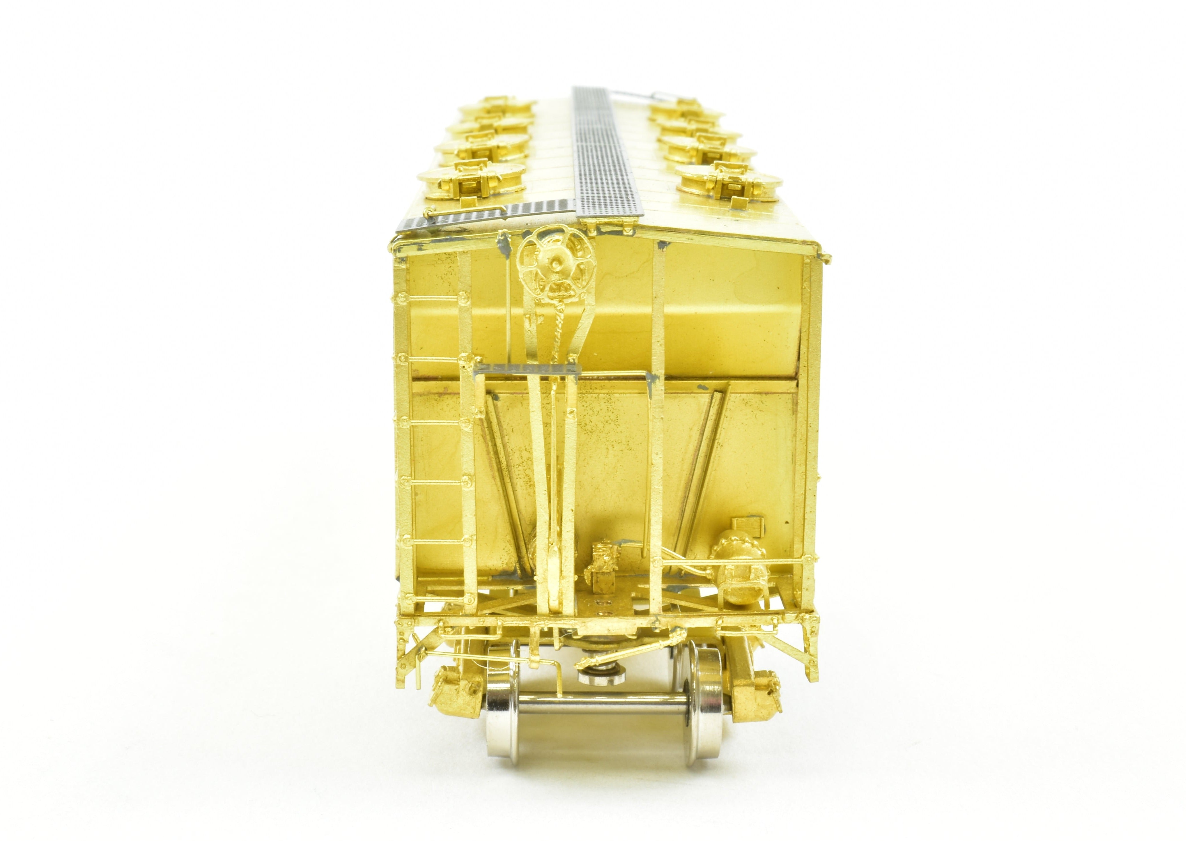 HO Scale Brass Slab Side Covered Hopper Model by Overland Models, Inc. (OMI) Representing Toronto Hamilton & Buffalo (TH&B) #2830 - 2859 Series