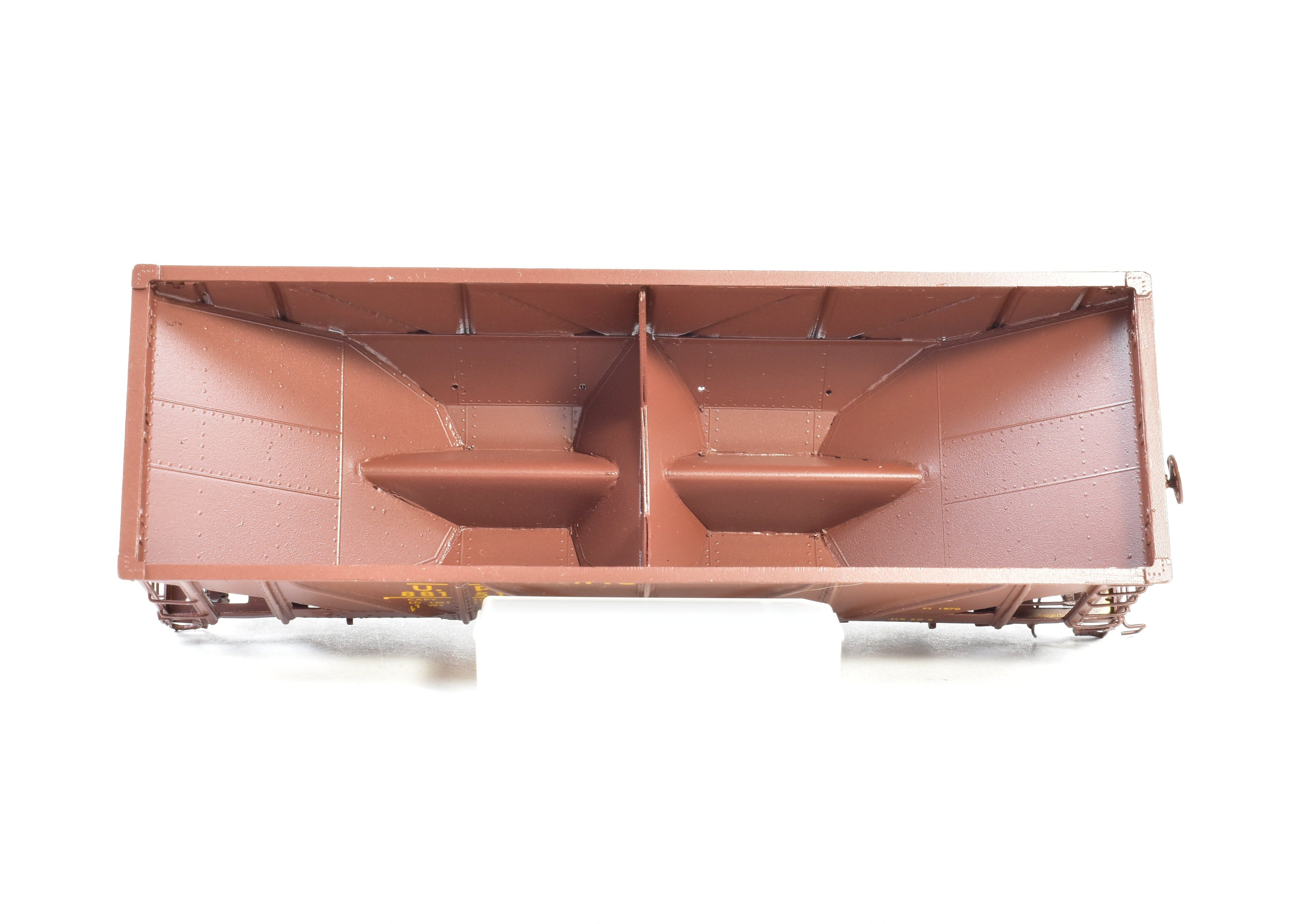 HO Scale Brass Freight Car - OMI (Overland Models, Inc.) Union Pacific Hart Selective Ballast & Coal Car HK - 50 - 5 FP, Ideal for Model Railroading