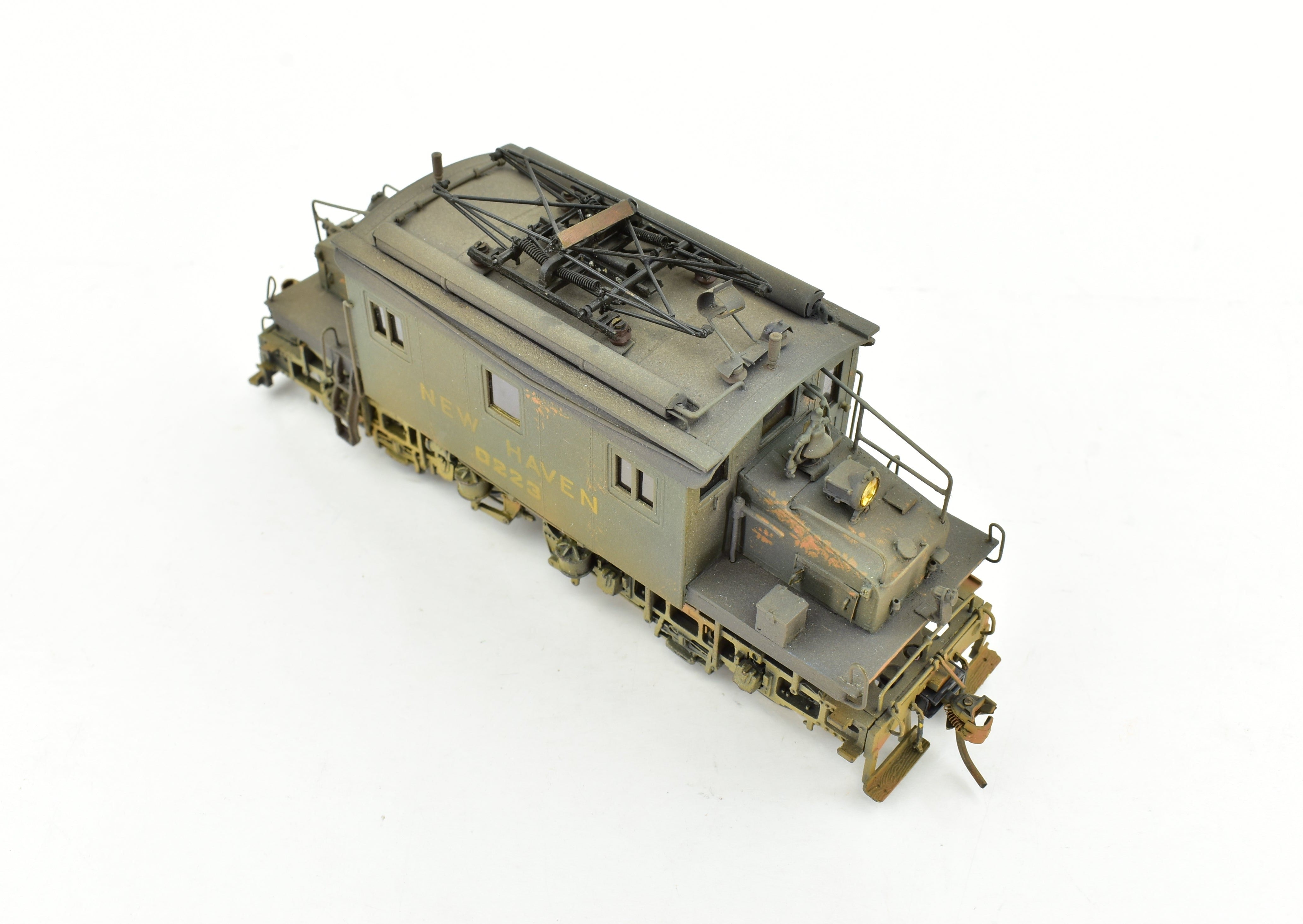 HO Scale Brass OMI - Overland Models Inc. New Haven EY - 2 Electric Switcher Model Locomotive Custom Painted with Unique Weathering 0223