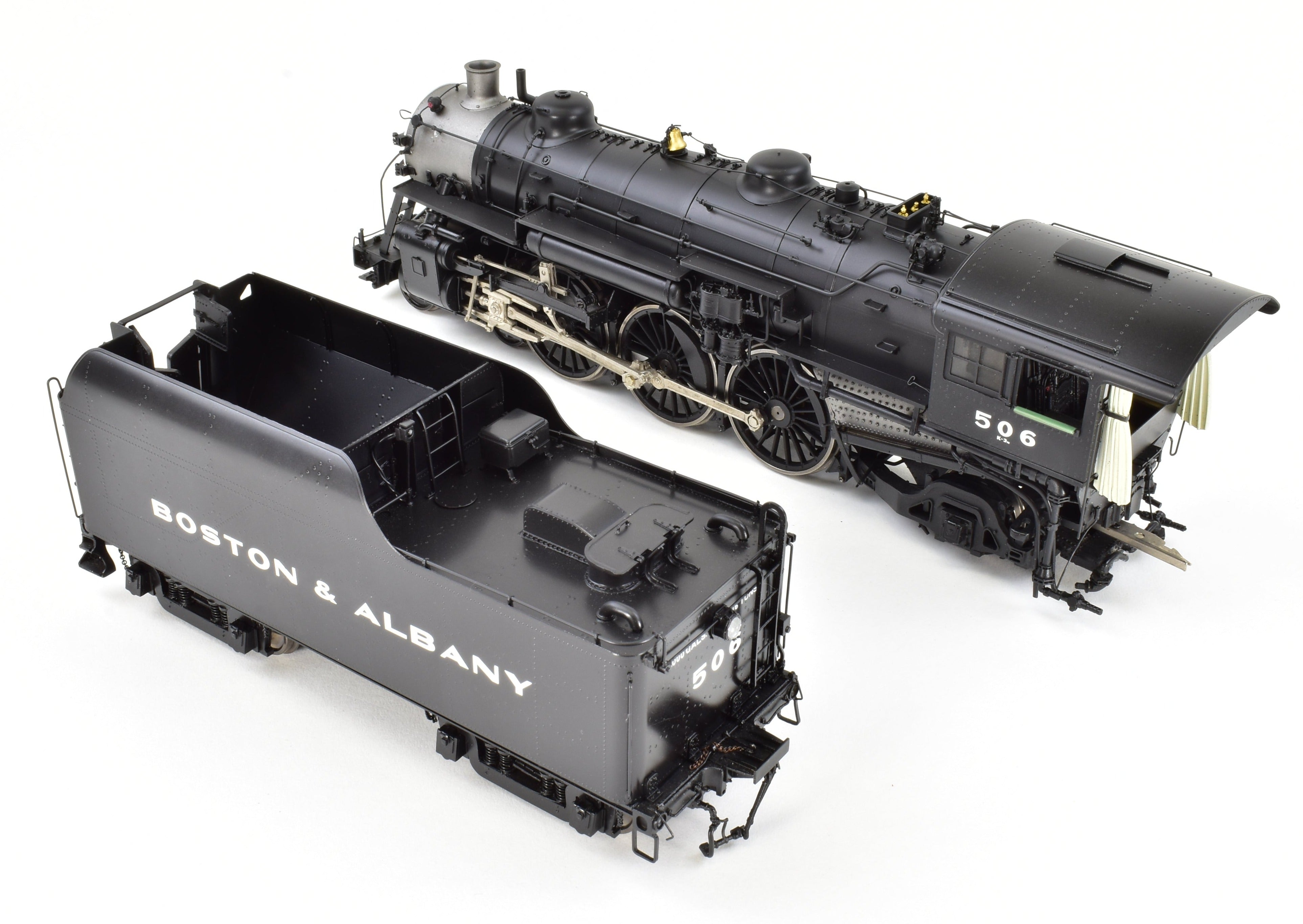 O Scale 1:48 Brass Steam Locomotive - Key Imports B&A - Boston & Albany K-3n 4-6-2 Pacific Factory Painted Model #506