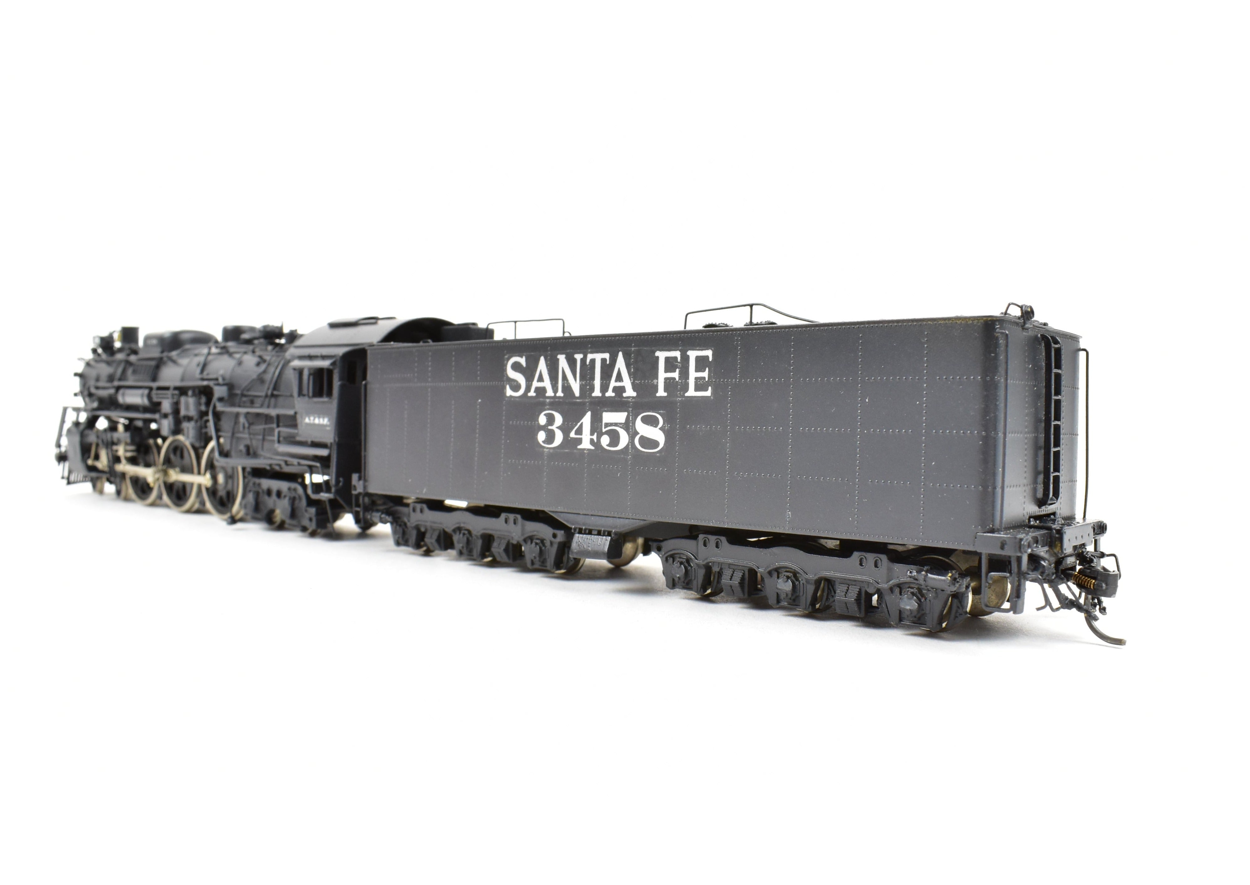 HO Brass Key Imports ATSF Santa Fe 3450 Class 4-6-4 Modernized Custom Painted Locomotive No. 3458