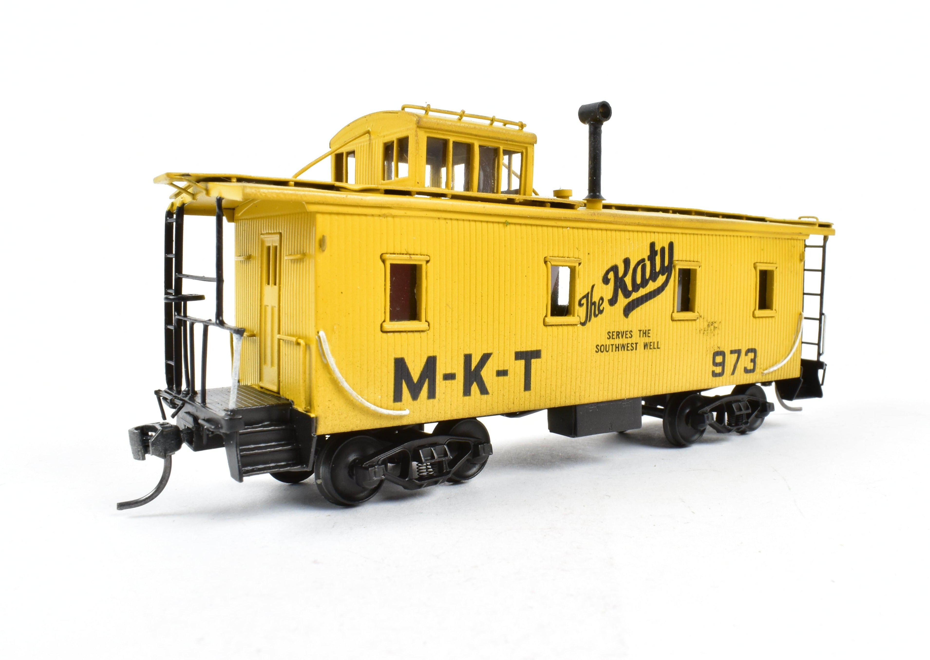 Hallmark Models HO Brass Missouri Kansas Texas Katy Wood Sheathed Caboose, No Original Box