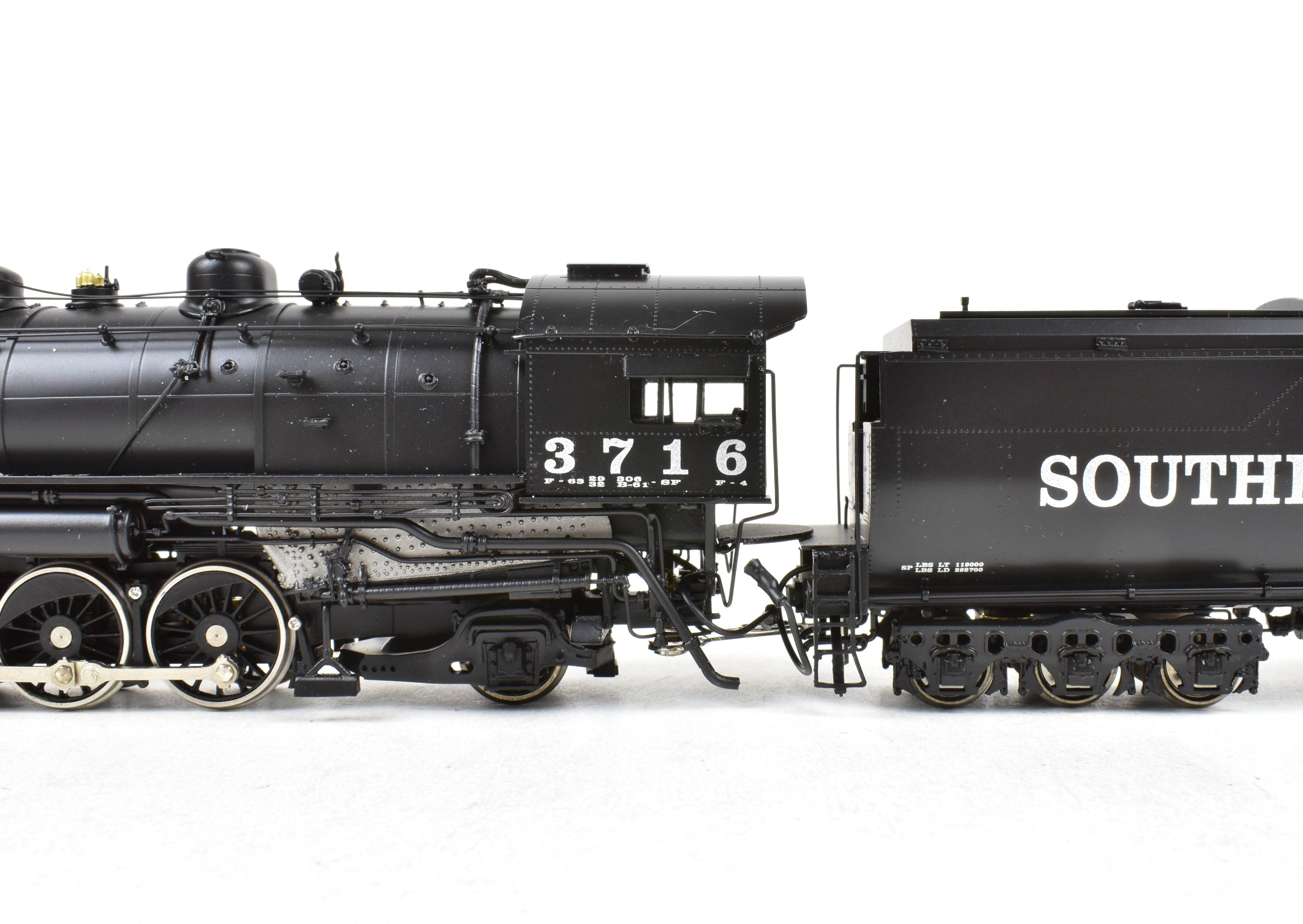 HO Scale Brass Precision Scale Co. Southern Pacific F-4 2-10-2 Factory Painted Locomotive Model No. 3716