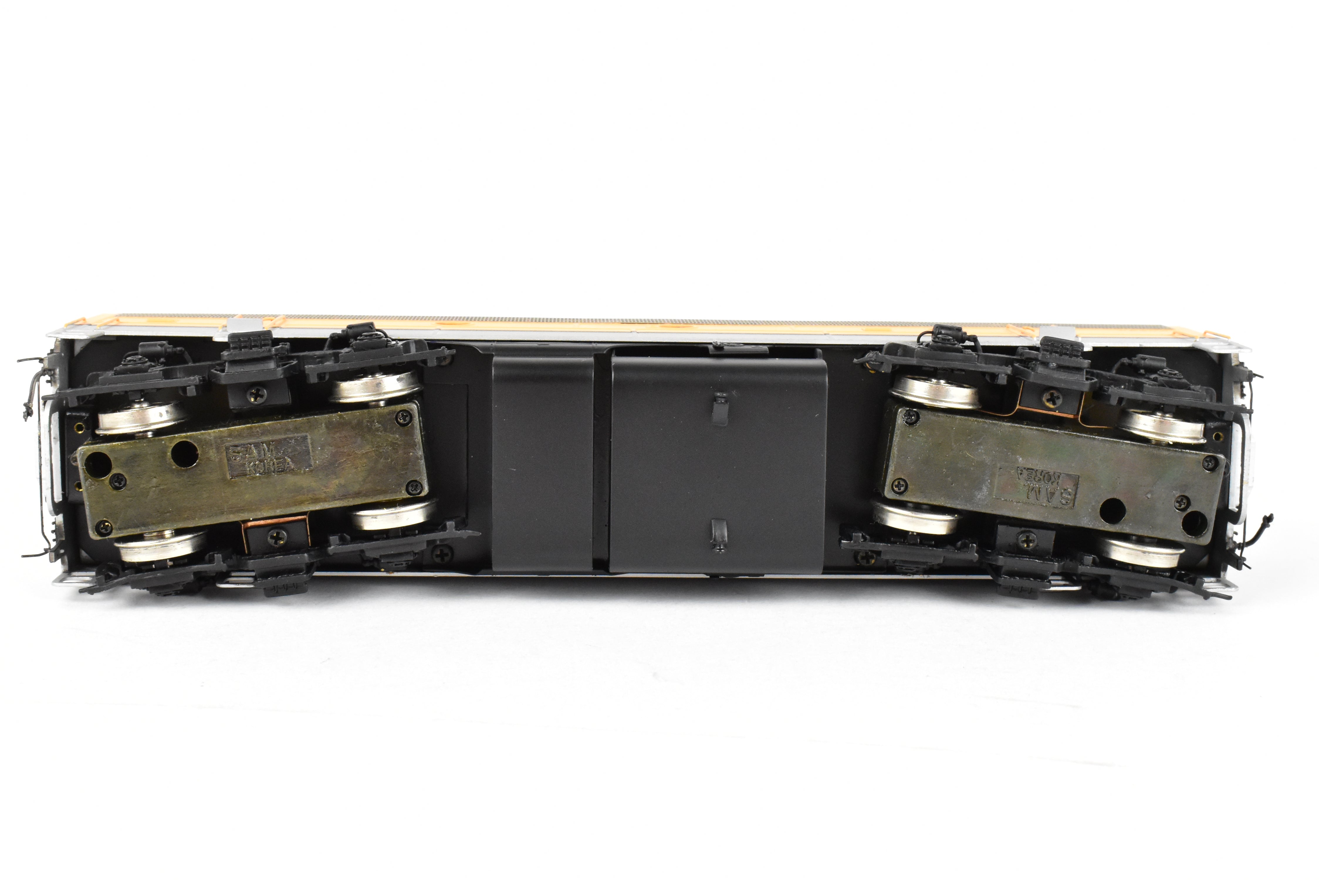 HO Scale Brass Model Train - Oriental Limited D&RGW Rio Grande EMD F9 A/B/B Set with 1750 HP Each and Factory Painted Finish