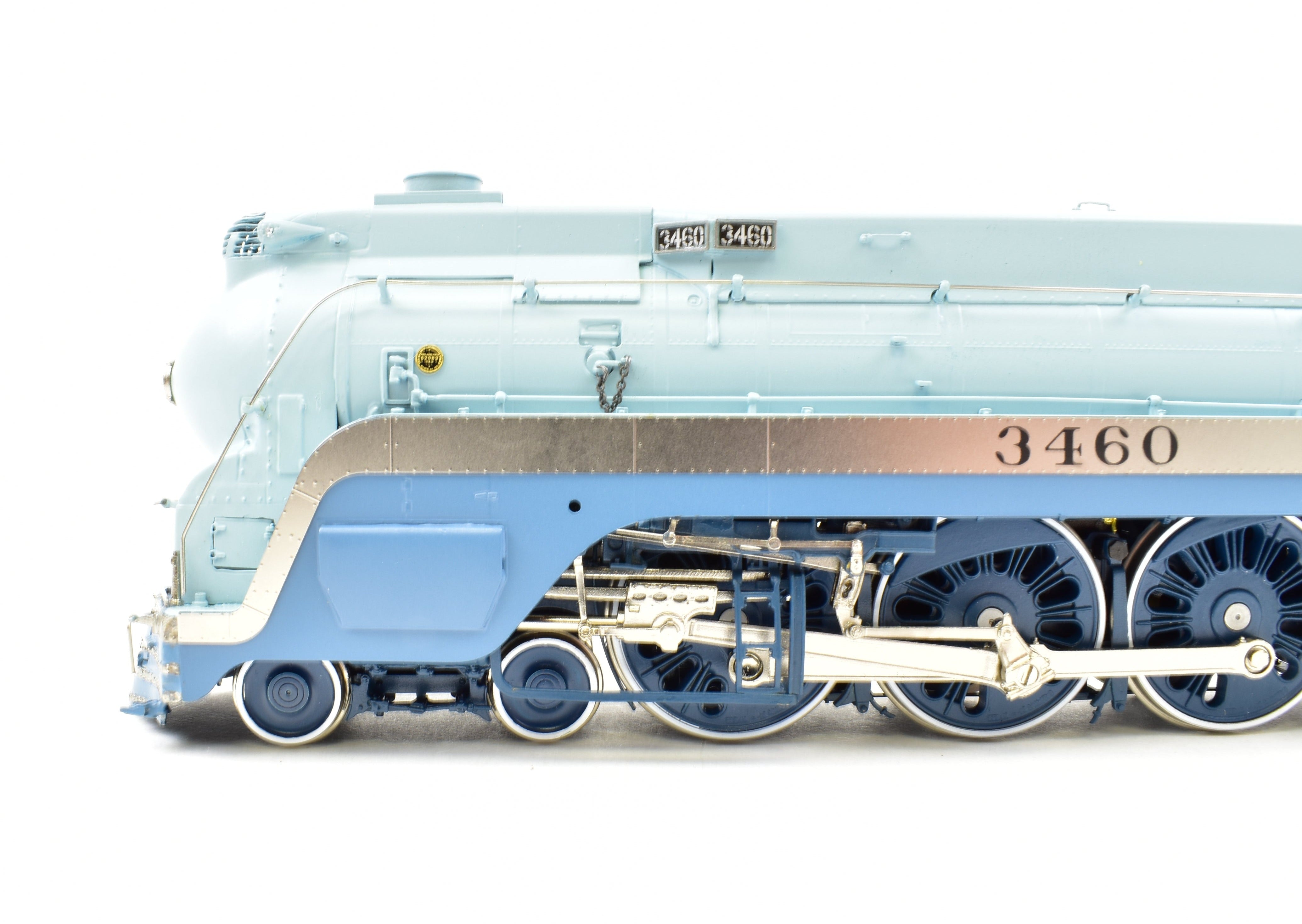 HO Brass Precision Scale Co. ATSF Santa Fe 4-6-4 #3460 Blue Goose Hudson FP Rare Model