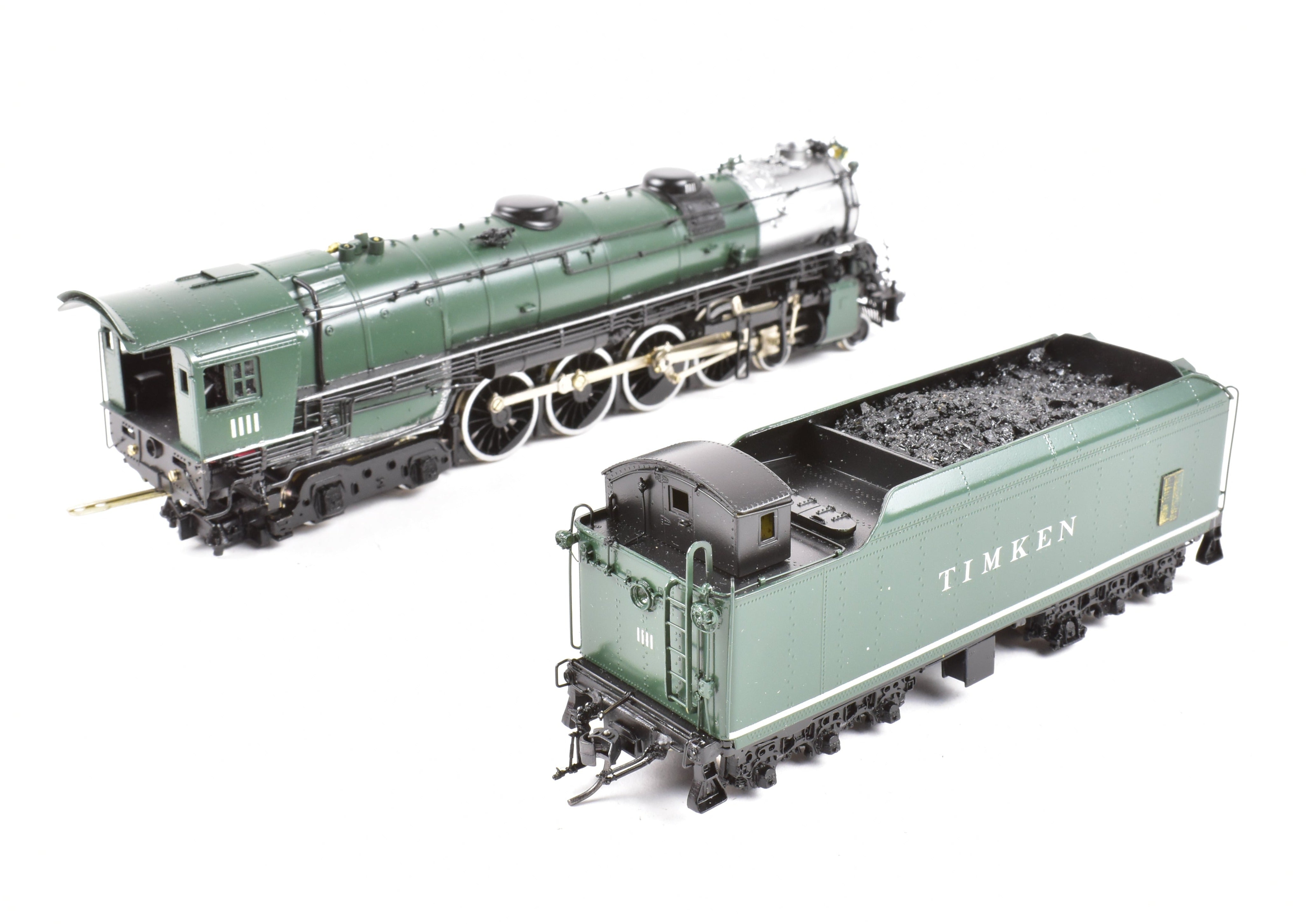 HO Scale Brass Model Train CON Key Imports Timken 4-8-4 No. 1111 Four Aces Professionally Painted