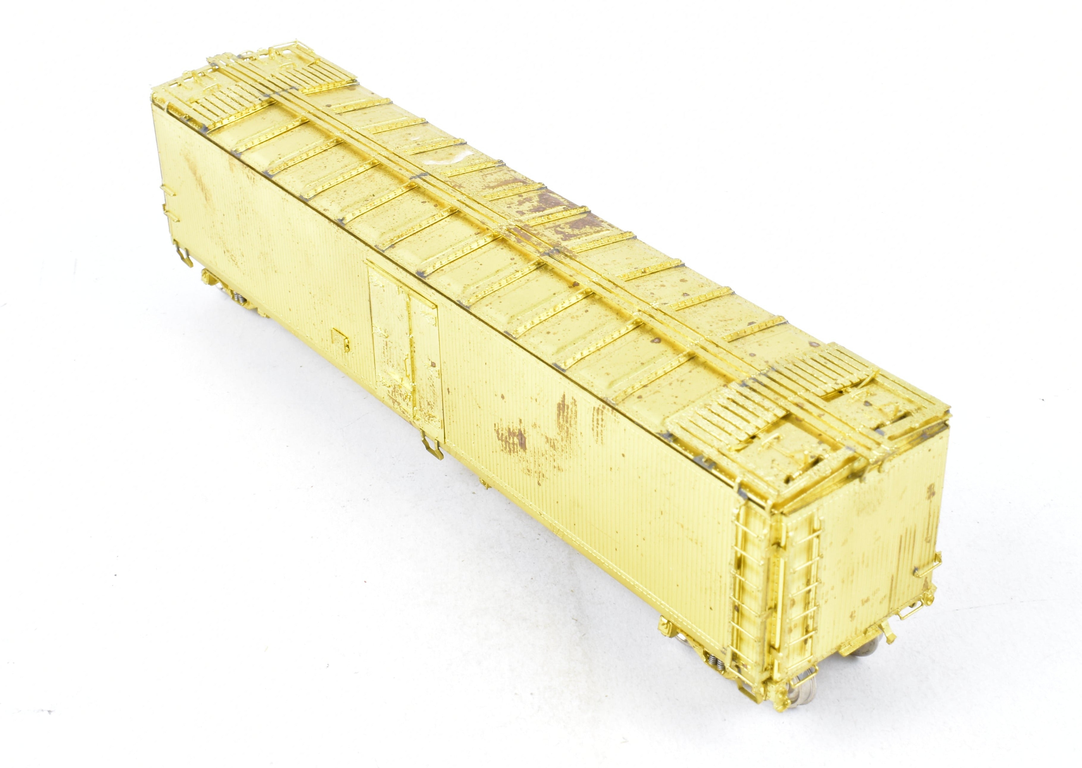 HO Scale Brass Model Railroad Refrigerator Car by OMI - Overland Models, Inc., Representing ATSF - Santa Fe SFRD Rr - 10 Class 50' Ice Bunker Wood Design without Original Box