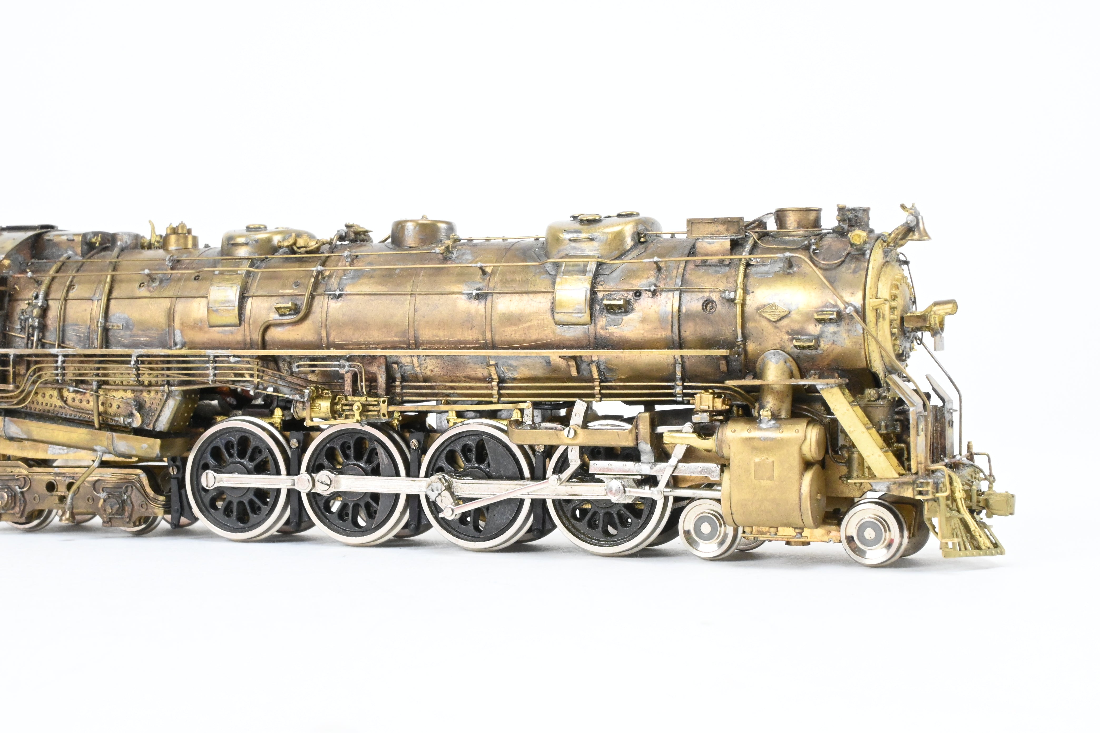 HO Scale Custom-Made Brass Model Train - Missouri Pacific 2100 Series 4-8-4 Locomotive, Specifically Built as No. 2104, a One-of-a-Kind Creation by Joe G. Collias