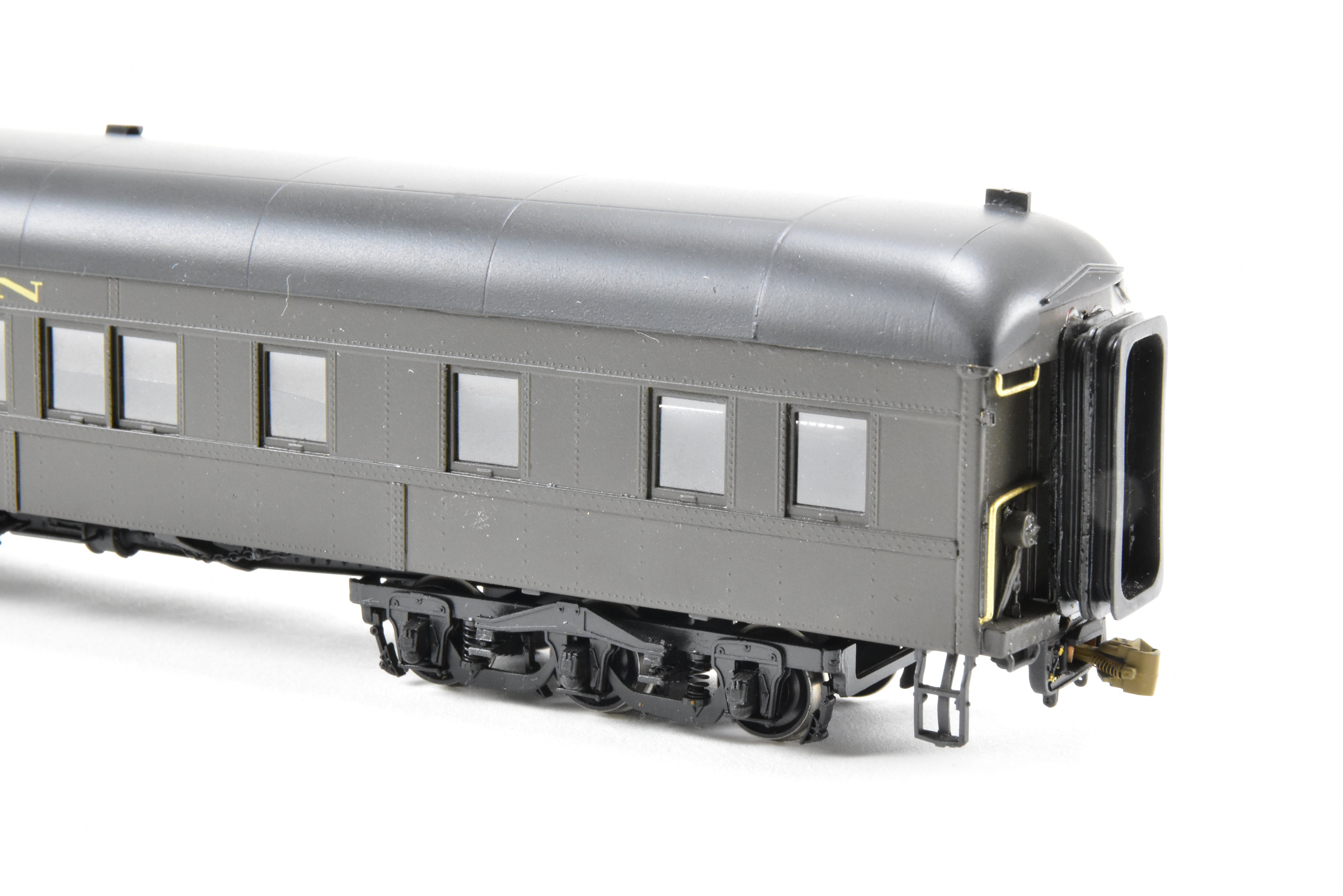 HO Scale Brass Precision Scale Co. (PSC) Pullman 80-Foot Sleeper Model with 10-1-2 Plan 4074 and Single Vestibule, Mechanically Air-Lettered 'Sam Houston'