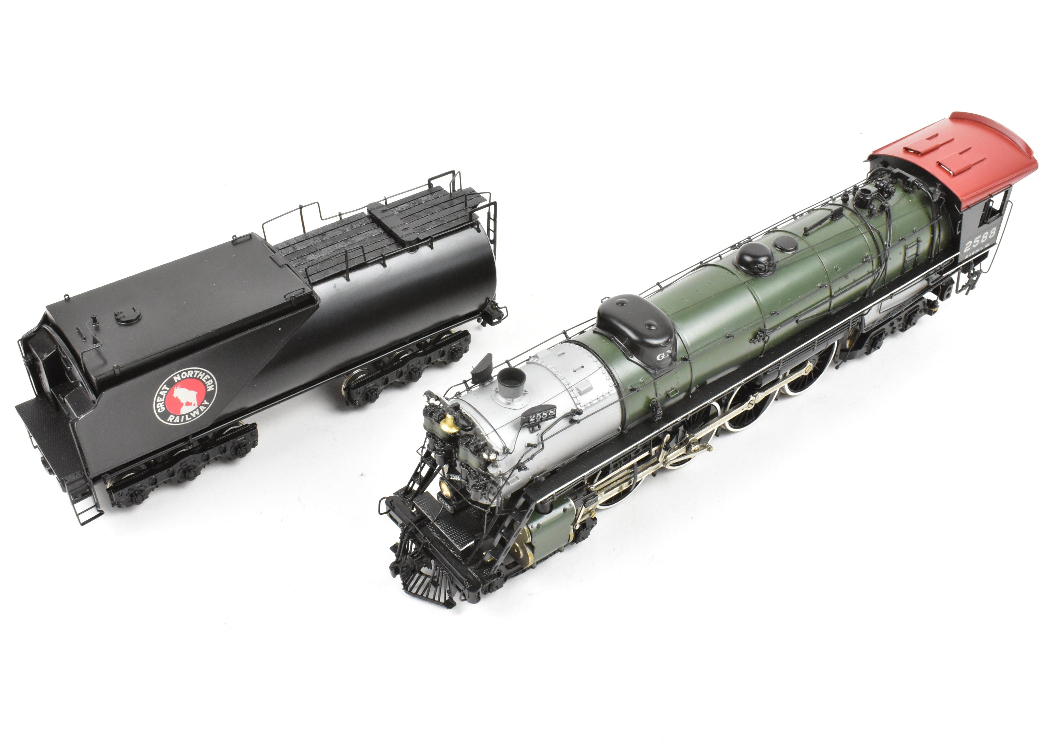 HO Brass GN Great Northern S-2 4-8-4 Professionally Painted by Hal Maynard