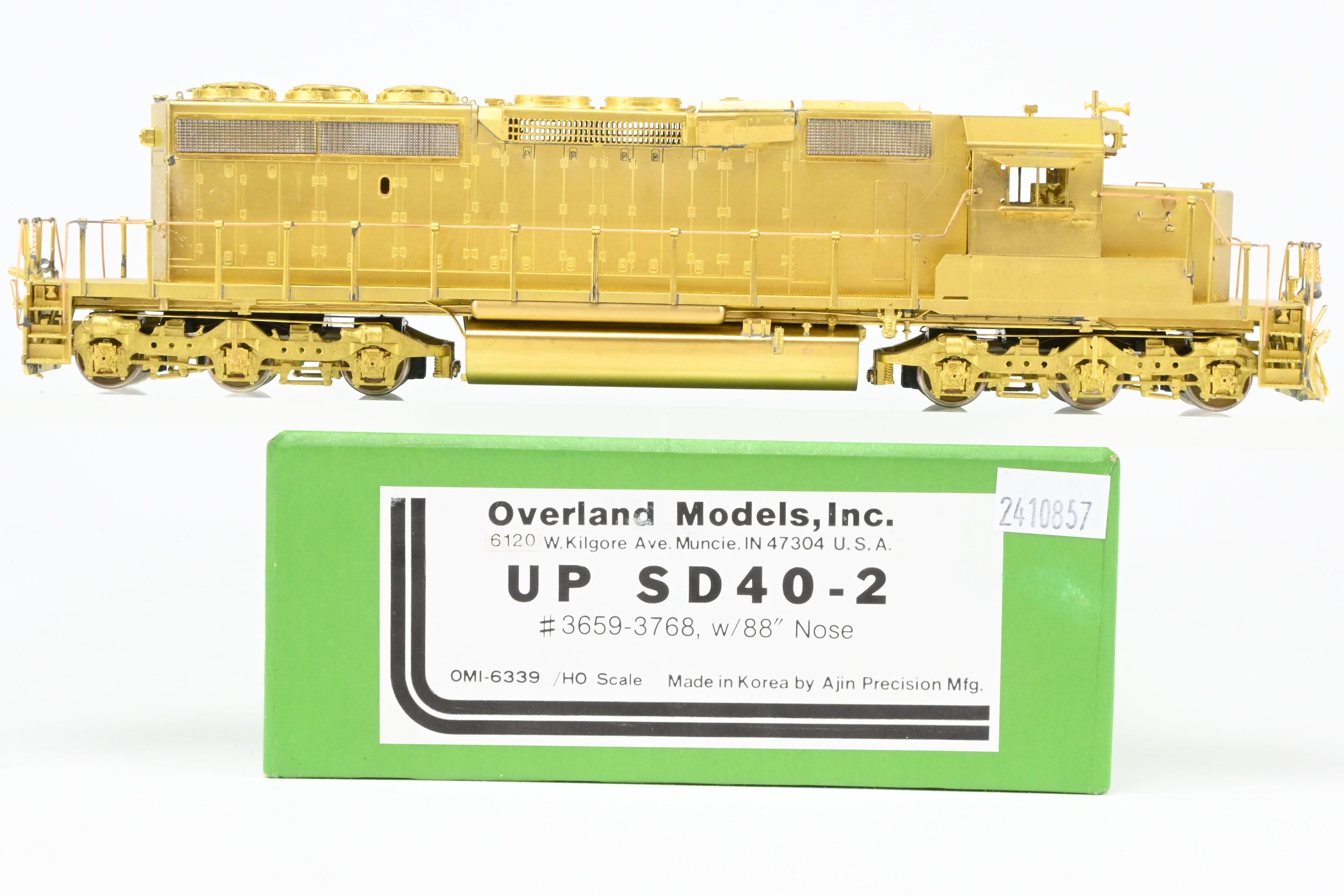 HO Scale Brass Model Train by Overland Models Inc. - Union Pacific EMD SD40 - 2 Locomotives #3659 - 3768 with 88 - Inch Nose