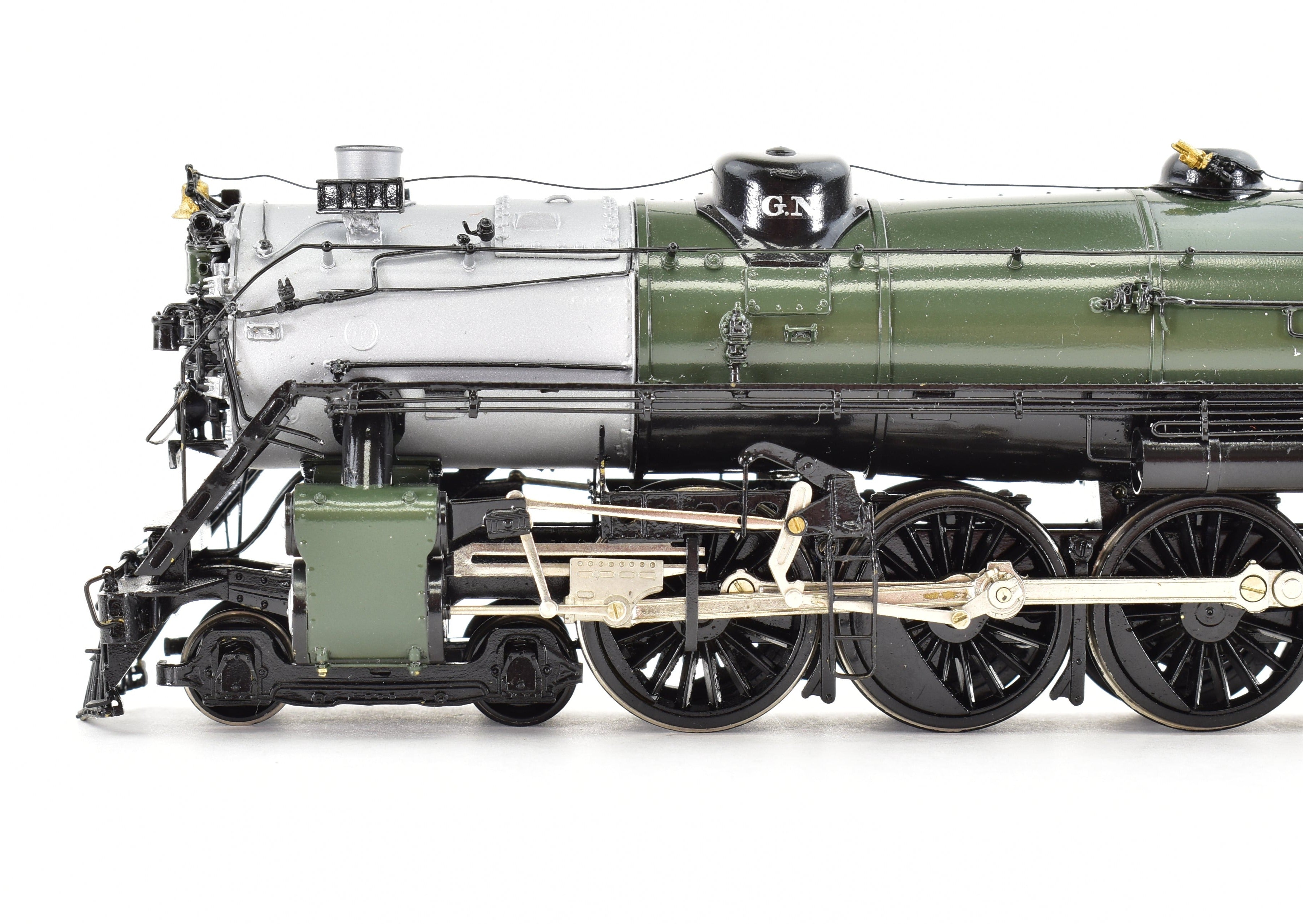 HO Scale Brass Model Train - Great Northern S-2 4-8-4 Professionally Painted in Glacier Park Scheme by Westside Model Co. GN