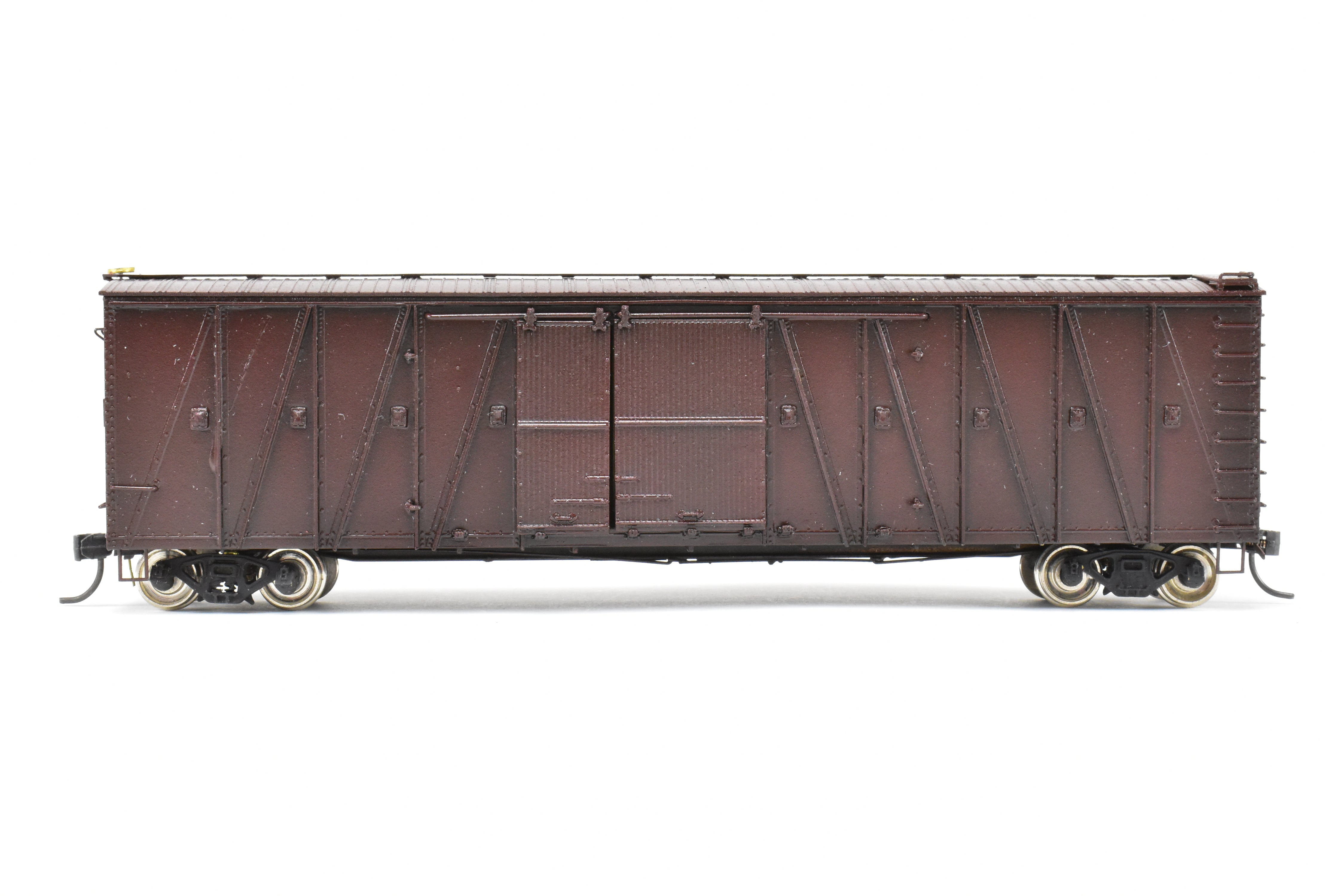 HO Brass OMI UP Union Pacific 50' Auto Boxcar, Custom Red, No Lettering