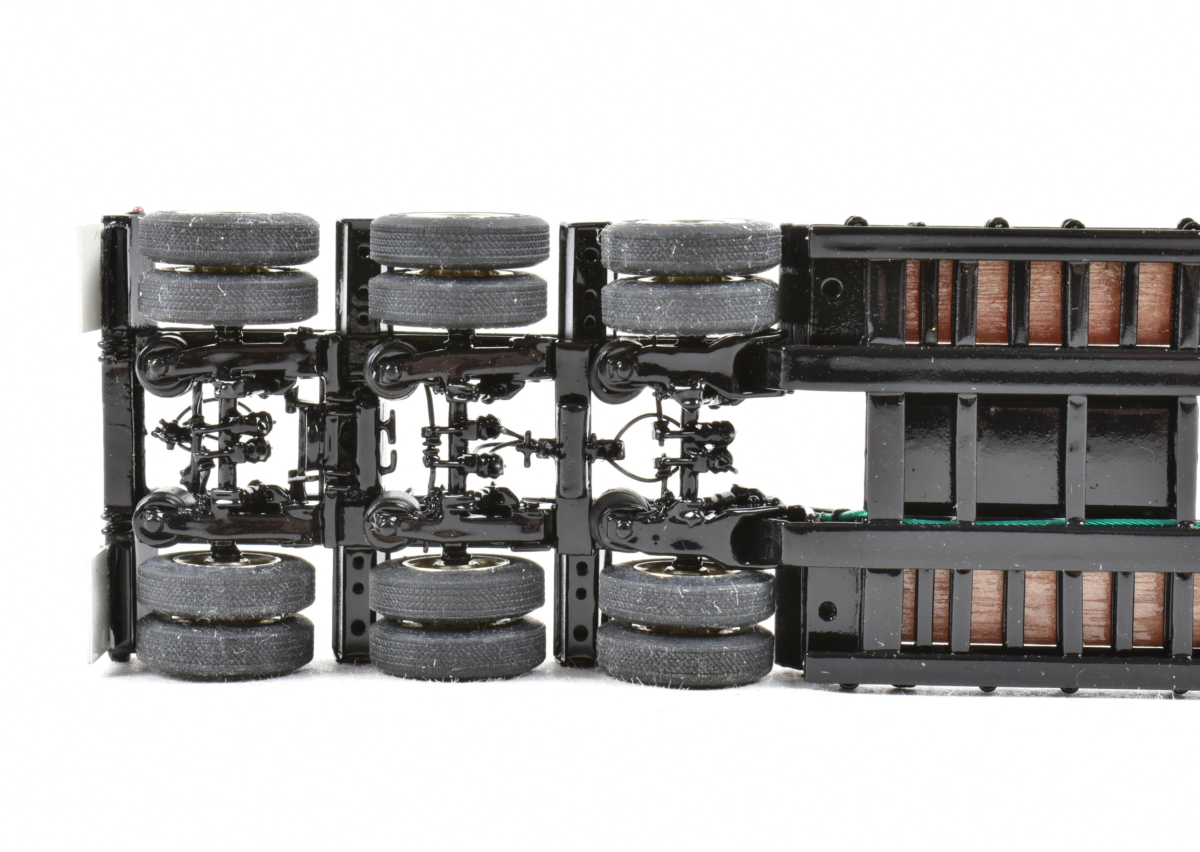 High-Quality HO Scale Brass Construction Classic Mint Collectibles Talbert 55SA Low Boy Trailer with Factory-Painted Black Finish and Fine Details