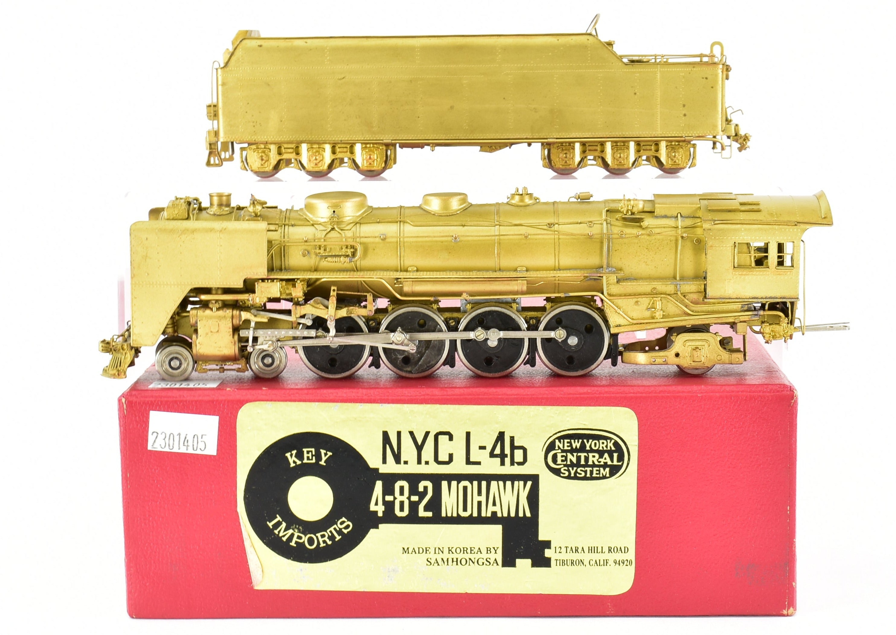 HO Brass Key Imports NYC - 1977 New York Central L - 4b 4 - 8 - 2 Mohawk Model