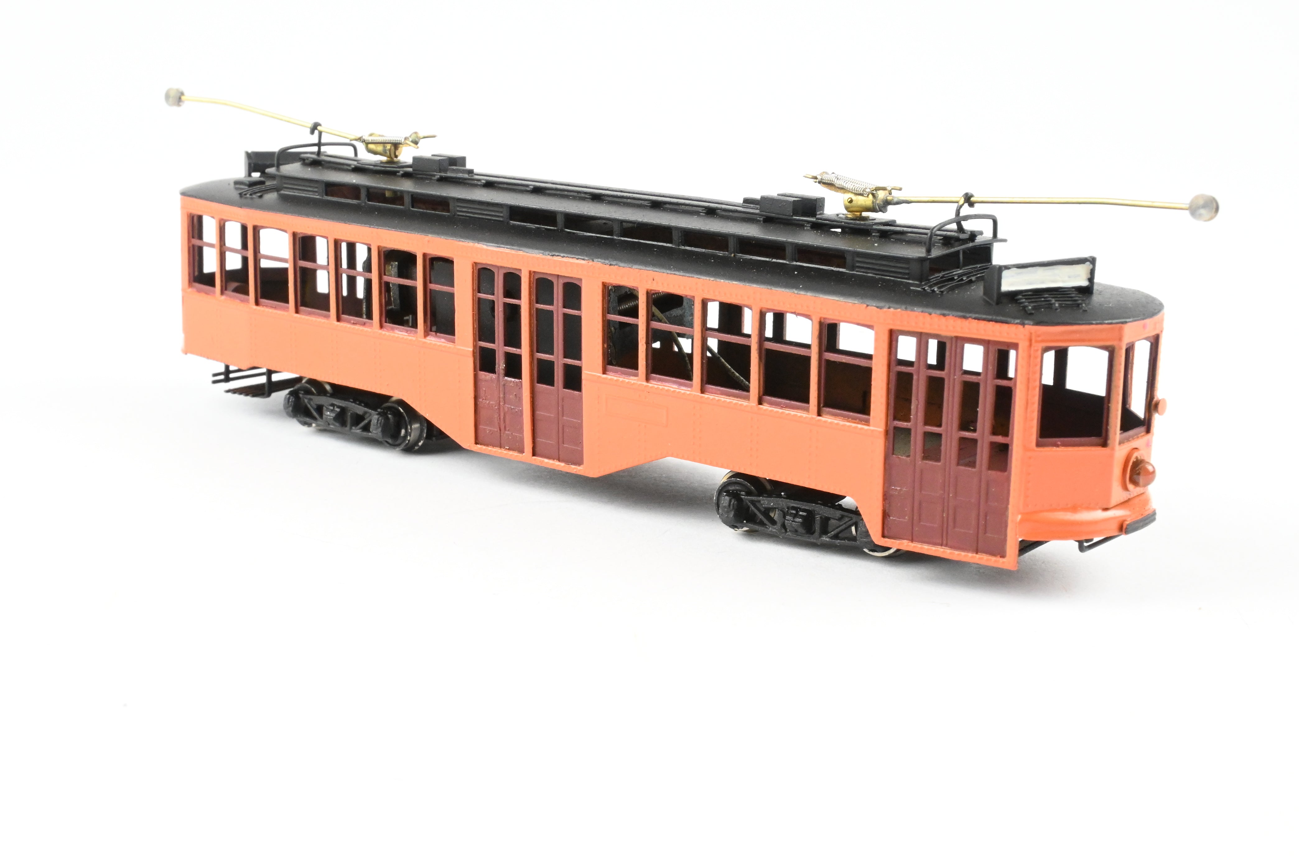 HO Scale Brass Fairfield Models Pittsburgh Railway Co. Double End Jones Trolley CP Unlettered - A Collectible Model Train