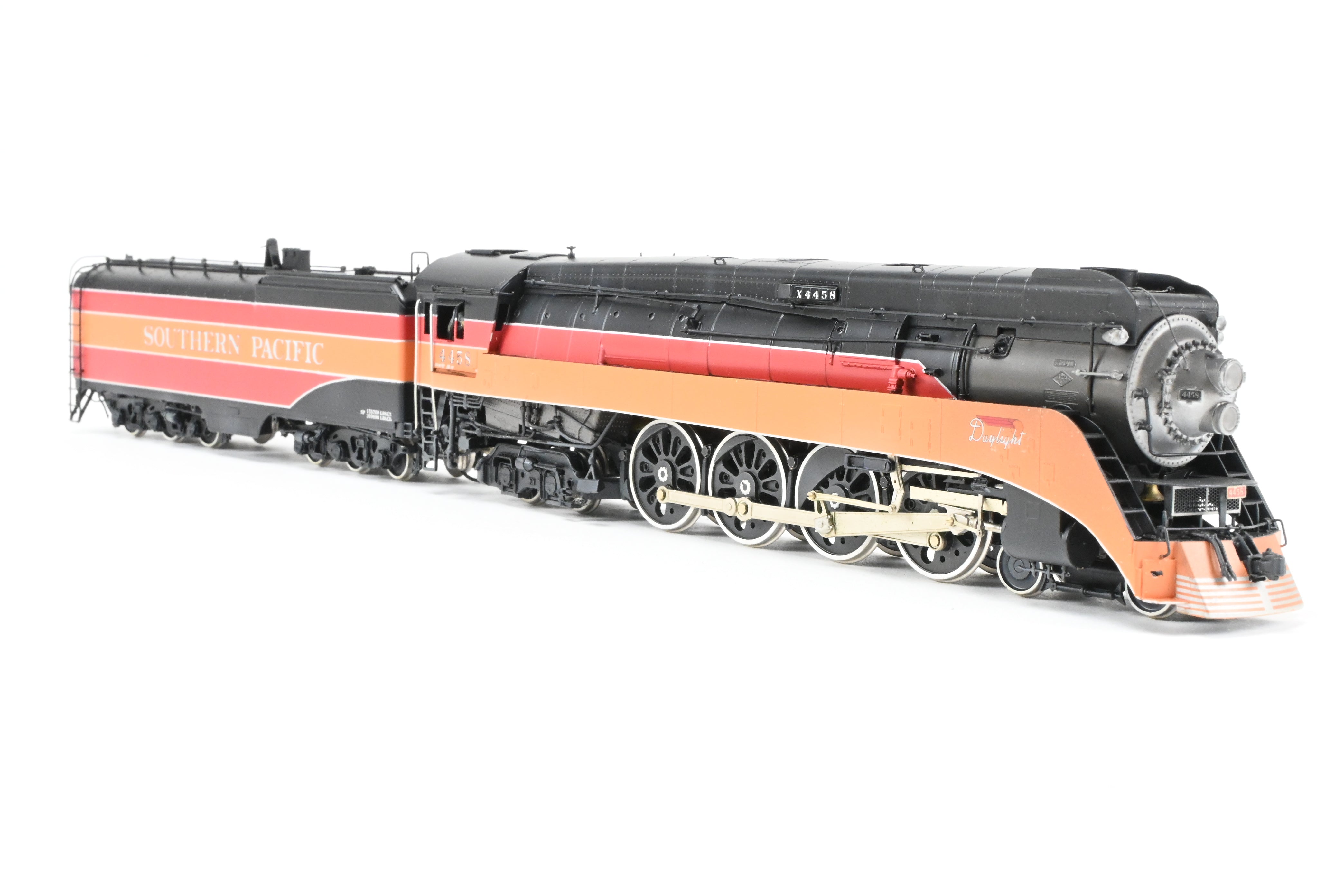 HO Scale Brass Model Train CON Key Imports SP - Southern Pacific GS - 5 4 - 8 - 4 Late Daylight Custom Series #84 Road No. 4458 with Light Weathering and PFM Sound Function