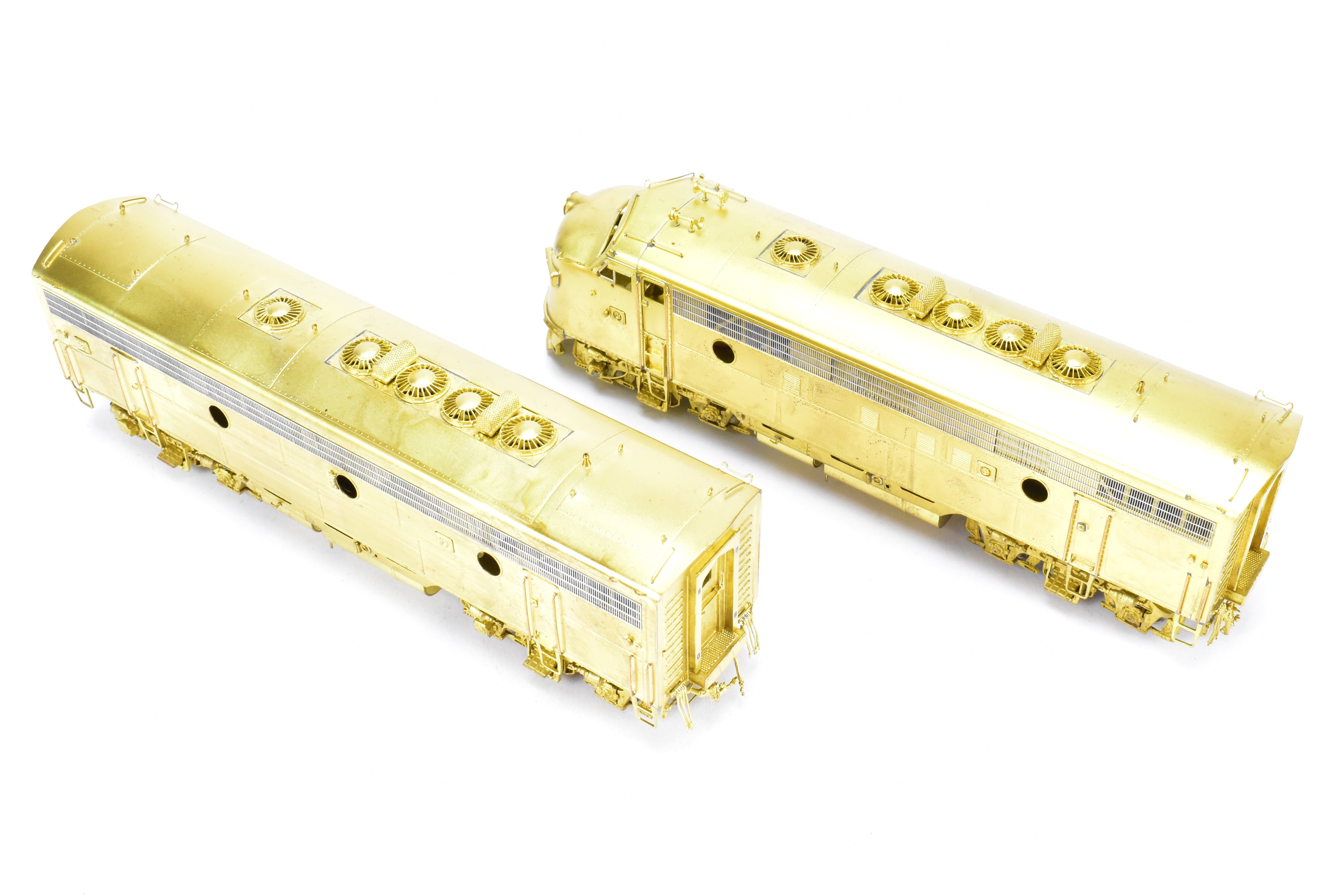 HO Scale Brass Model Train Set by Overland Models Inc. - Union Pacific EMD F7 A/B Freight Locomotives from the Late 1950's Era
