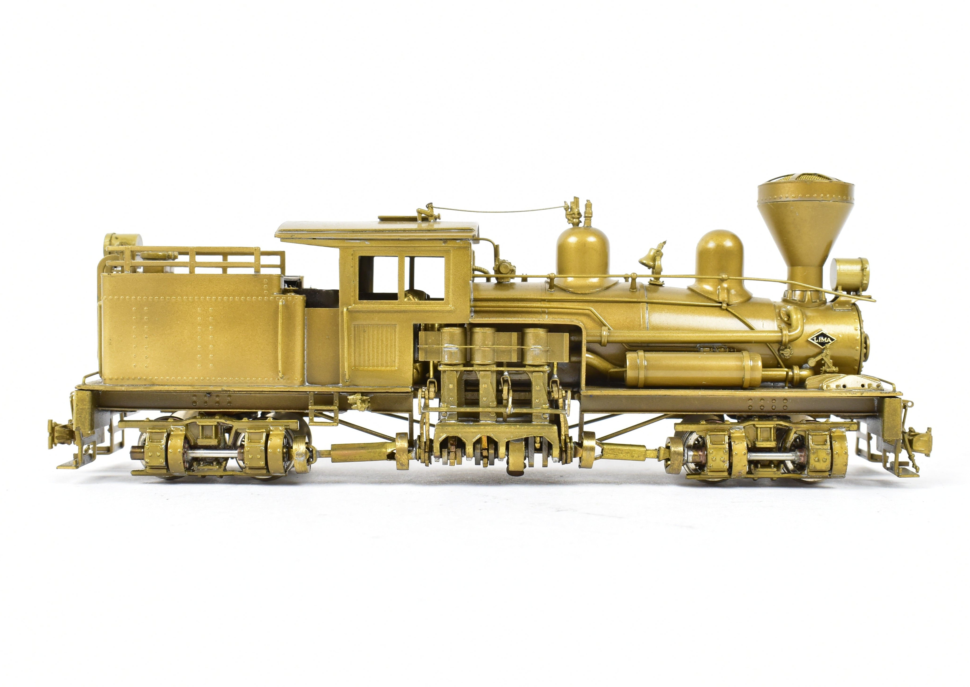 HO Scale Brass PFM - United 2-Truck Class B Shay Geared Locomotive Model for Logging Roads from the 1977 Production Run