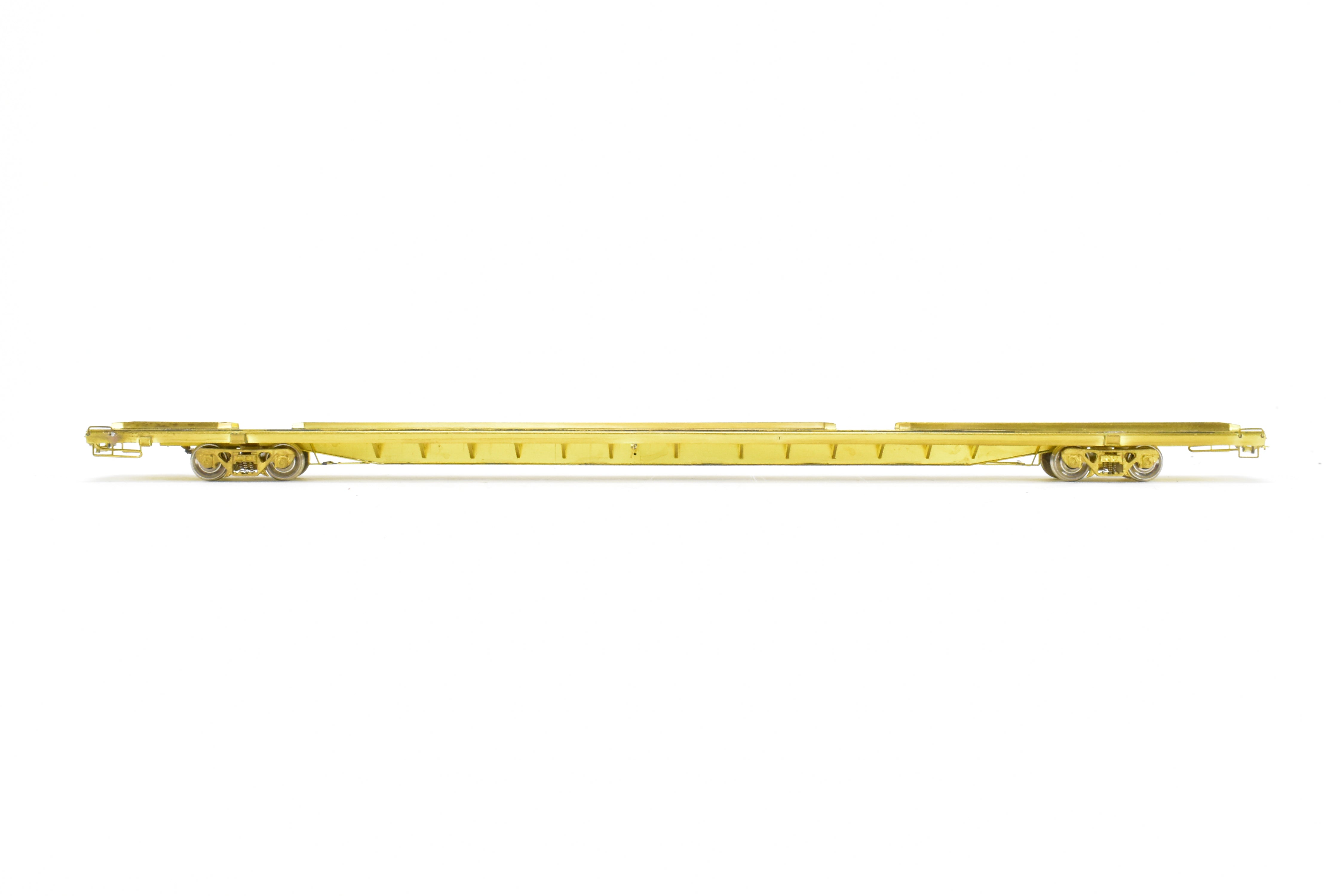 HO Scale Brass Trailer Train TOFC Flat Car 89'-4 Twin 45' by Overland Models, Inc. (OMI), Various Roads, Model Numbers 980100 - 981000