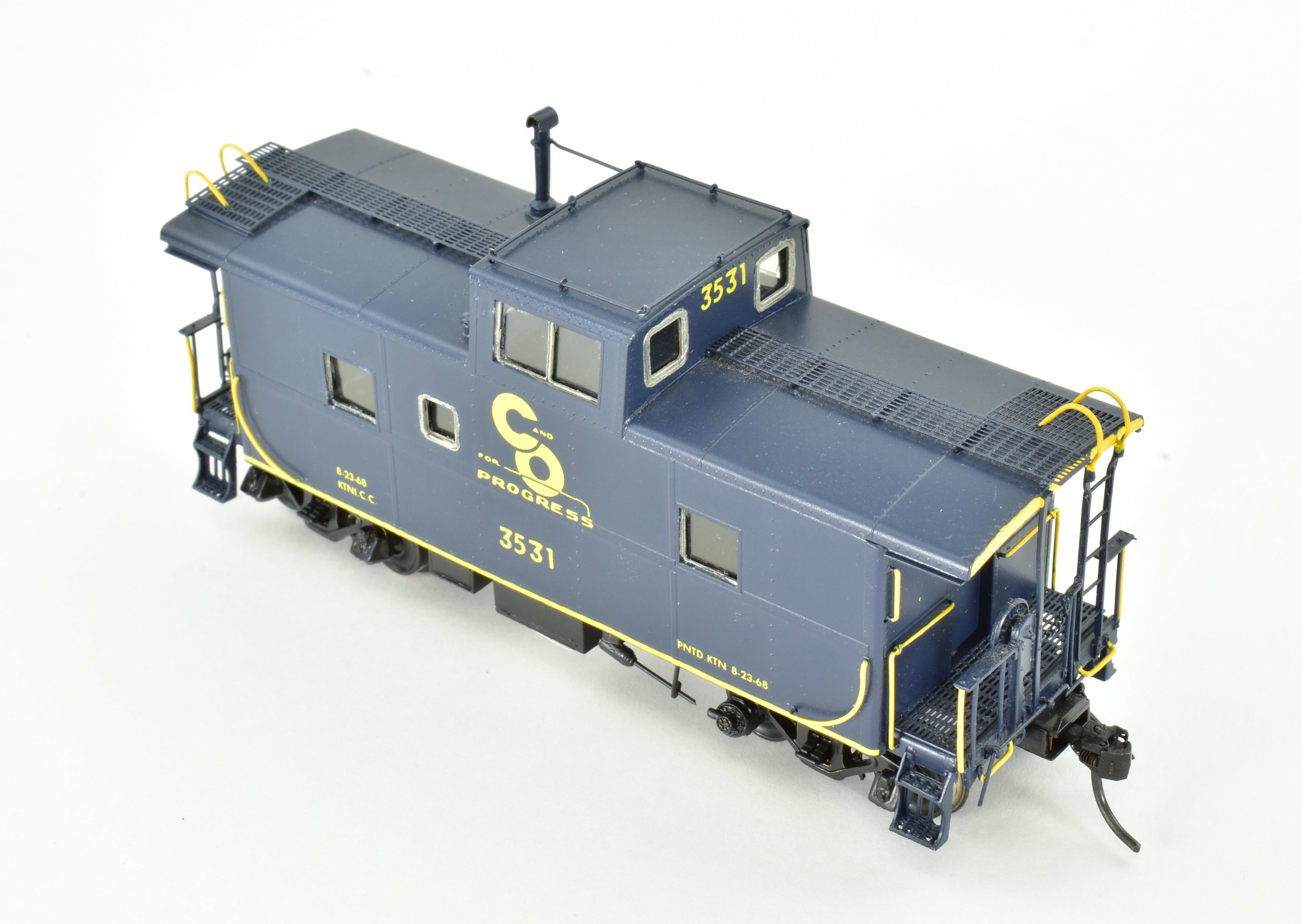 HO Brass OMI Chesapeake & Ohio Modernized Steel Caboose FP 3531, No Box