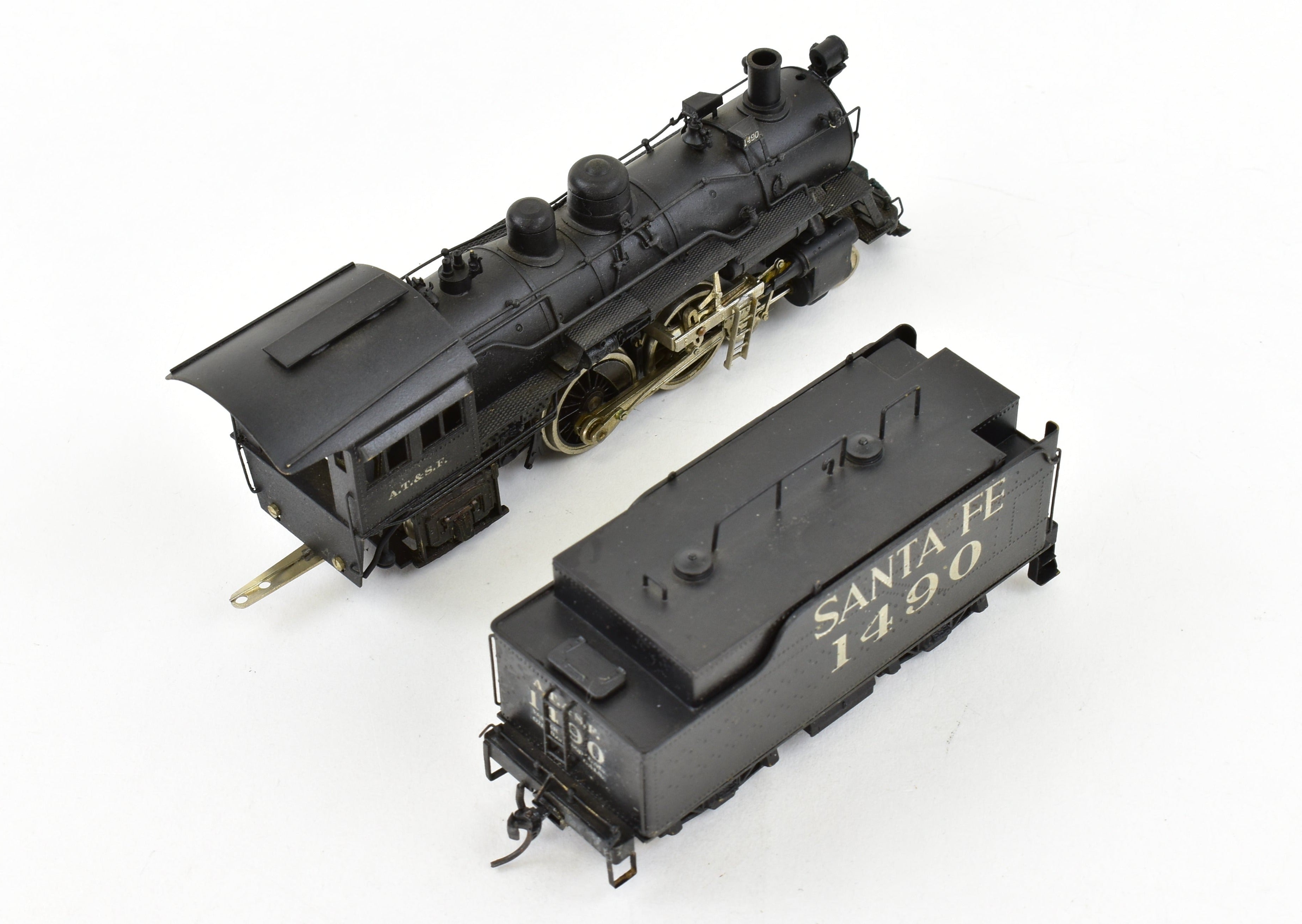 HO Brass Balboa ATSF Santa Fe 1480 Class 4-4-2 Atlantic Locomotive CP #1490