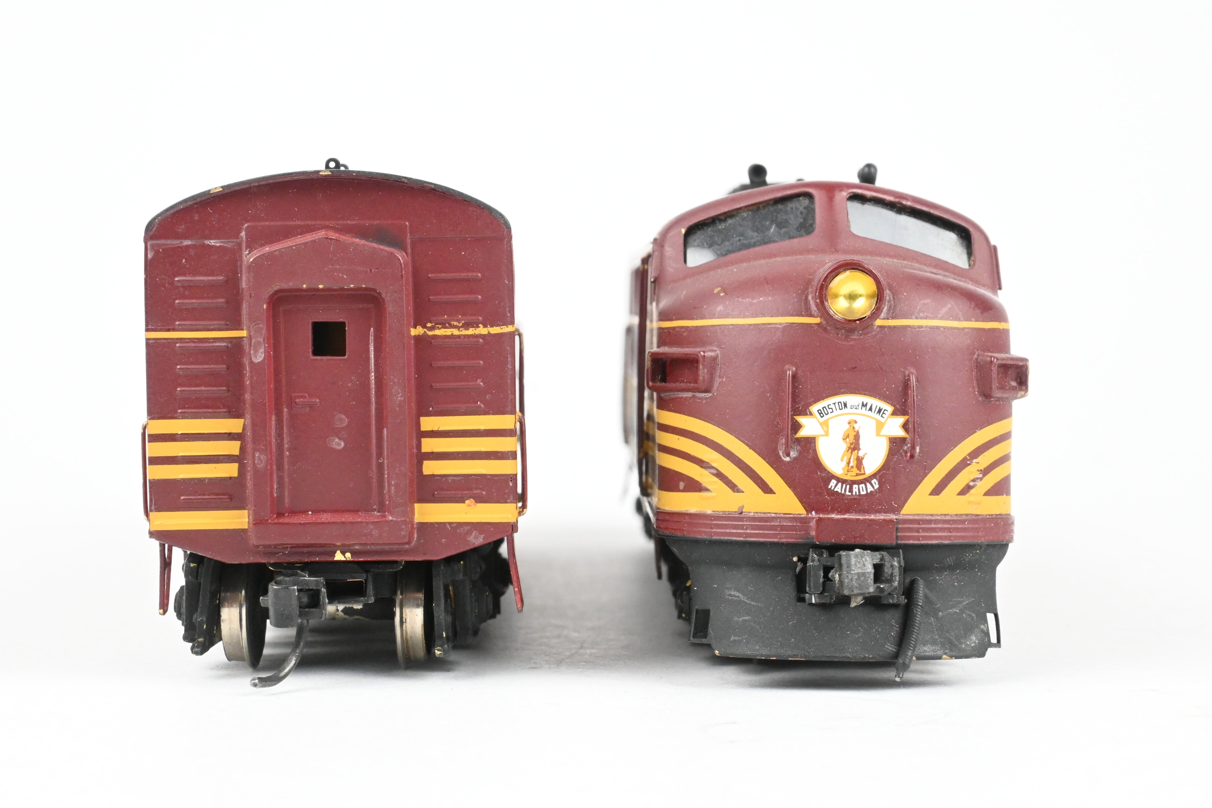 HO Scale Brass Hallmark B&M Boston & Maine EMD F3 A/B Set - Powered A, Unpowered B