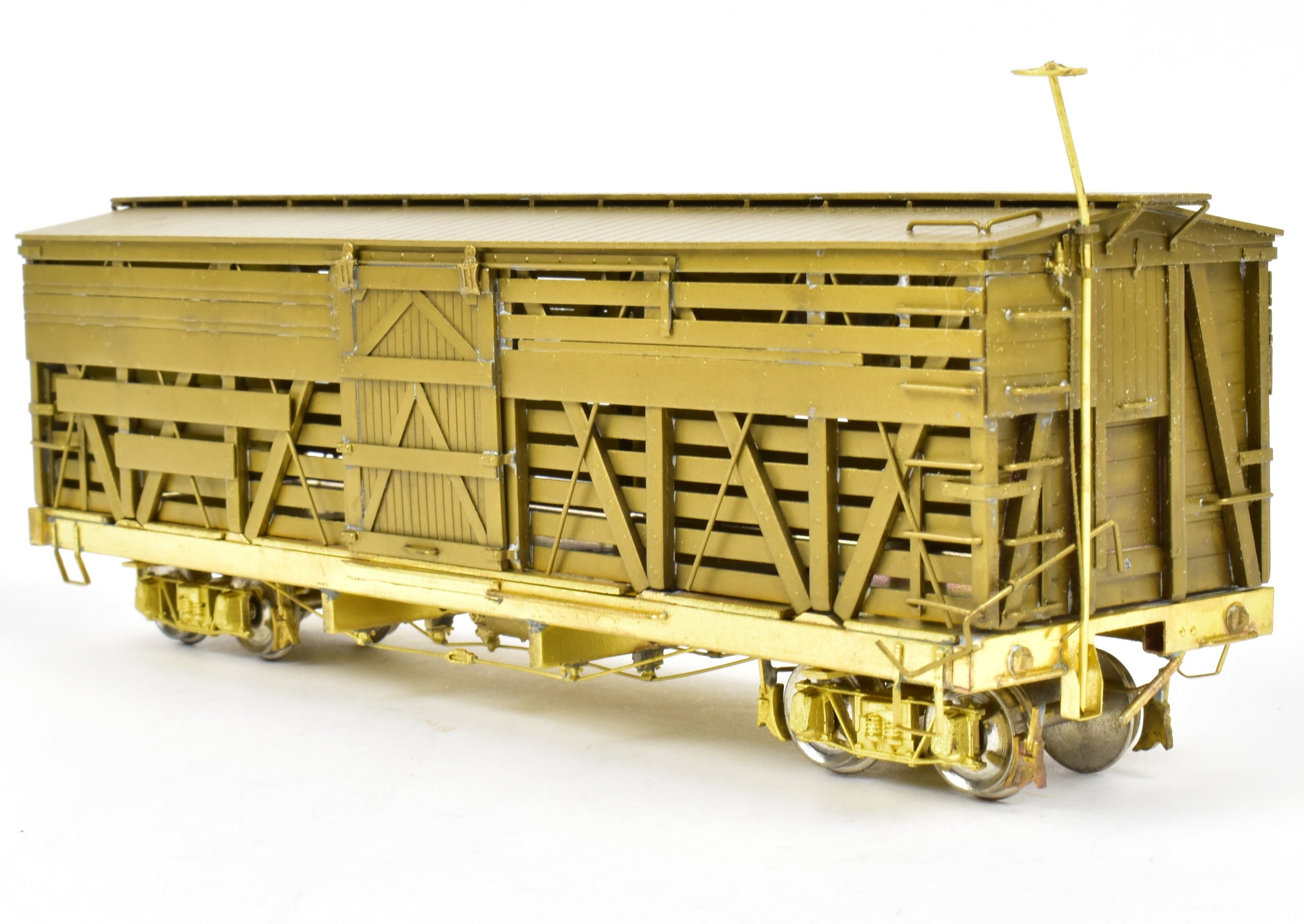 Empire Midland On3 Brass Denver & Rio Grande Western 30' Stock Car Model