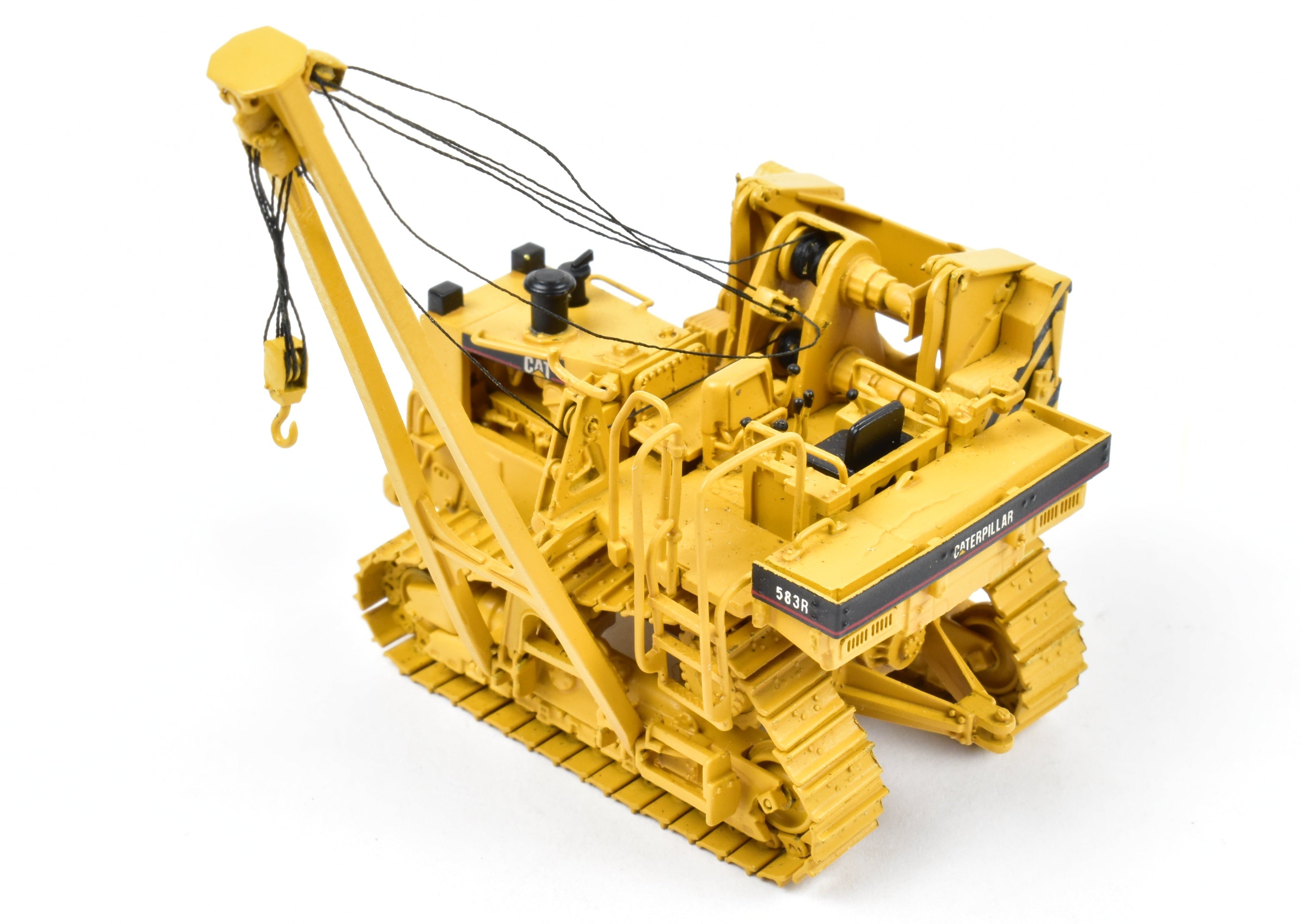 High - Quality HO Scale Brass Construction Model - Factory - Painted Caterpillar 583R Pipelayer by CON CCM Models