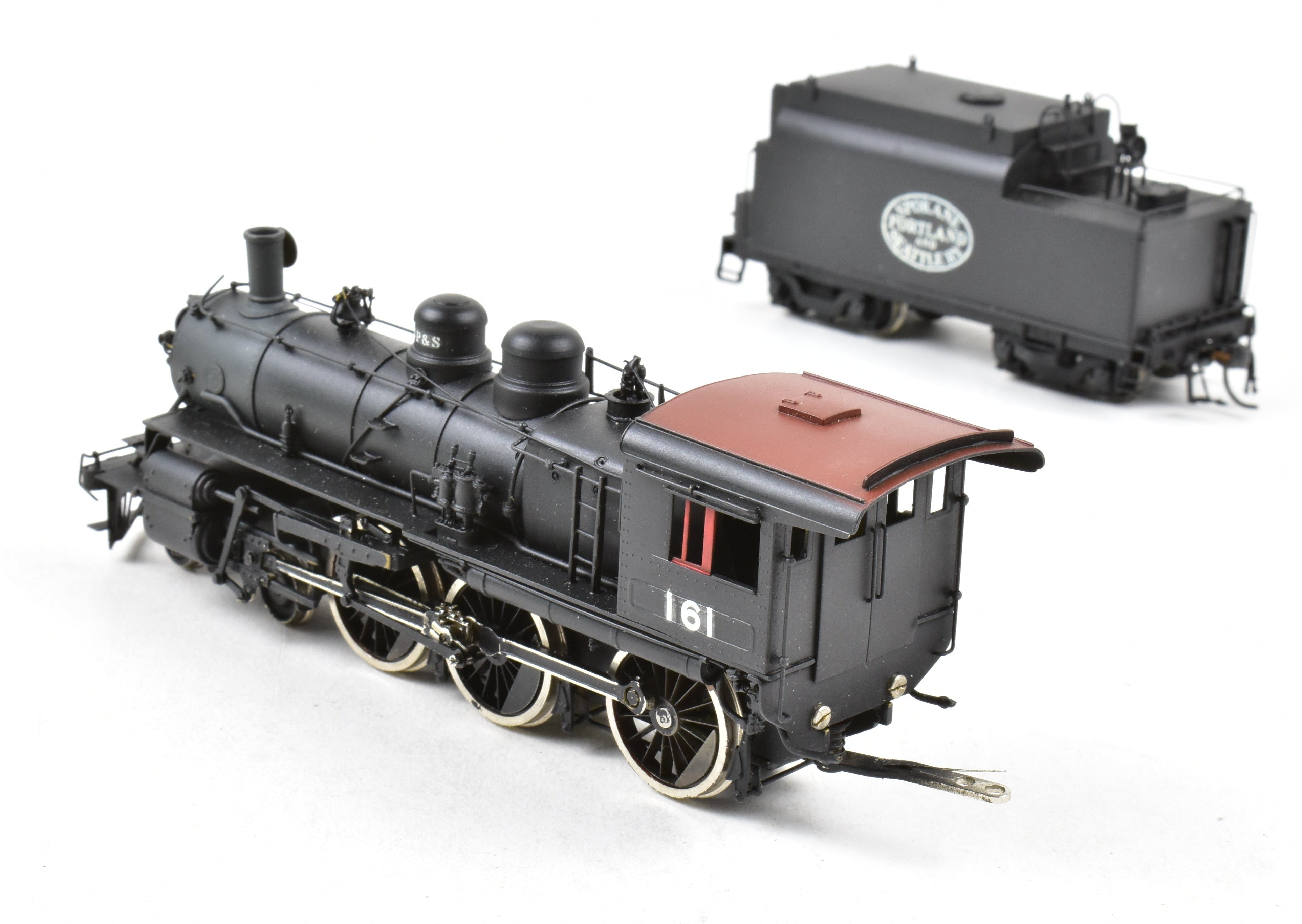 HO Scale Brass Model Train by Overland Models Inc. - Great Northern 4-6-0 E-15 Custom Painted for Spokane Portland & Seattle