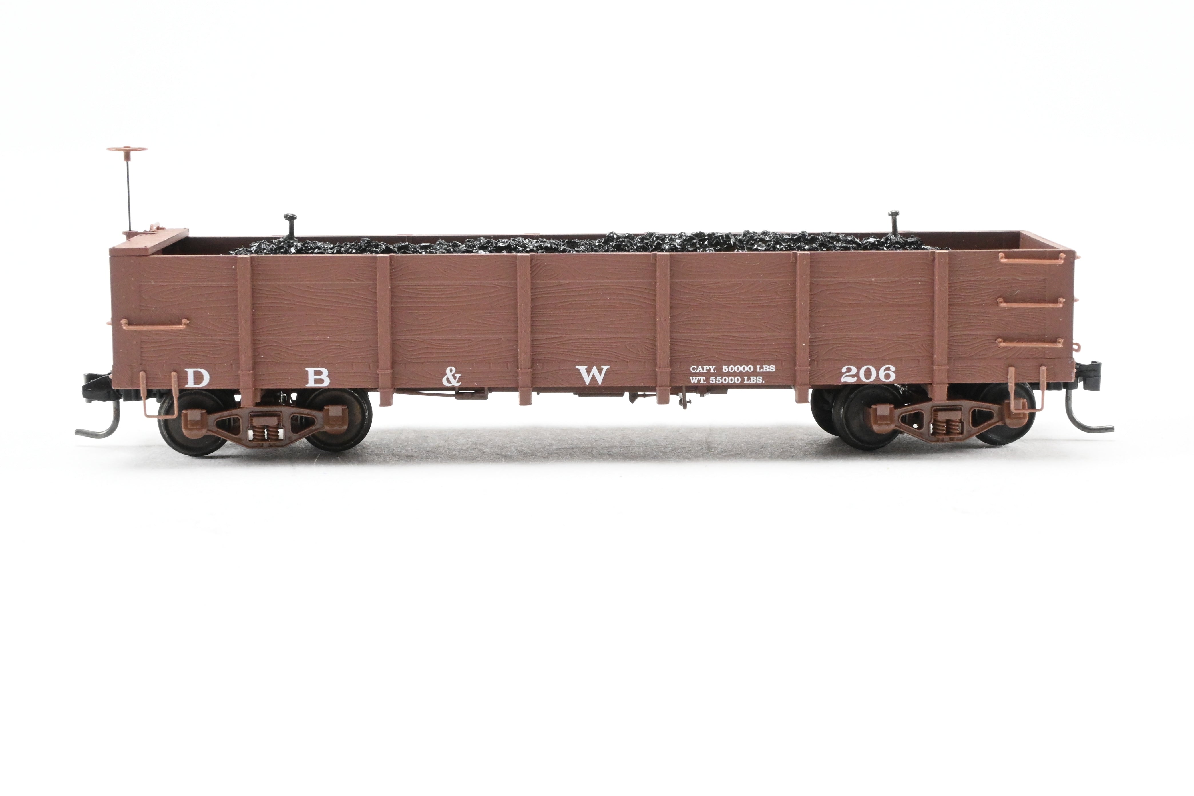 HOn3 Scale Micro-Trains Denver Boulder & Western (DB&W) 30-Foot Gondola Model with One Step Missing