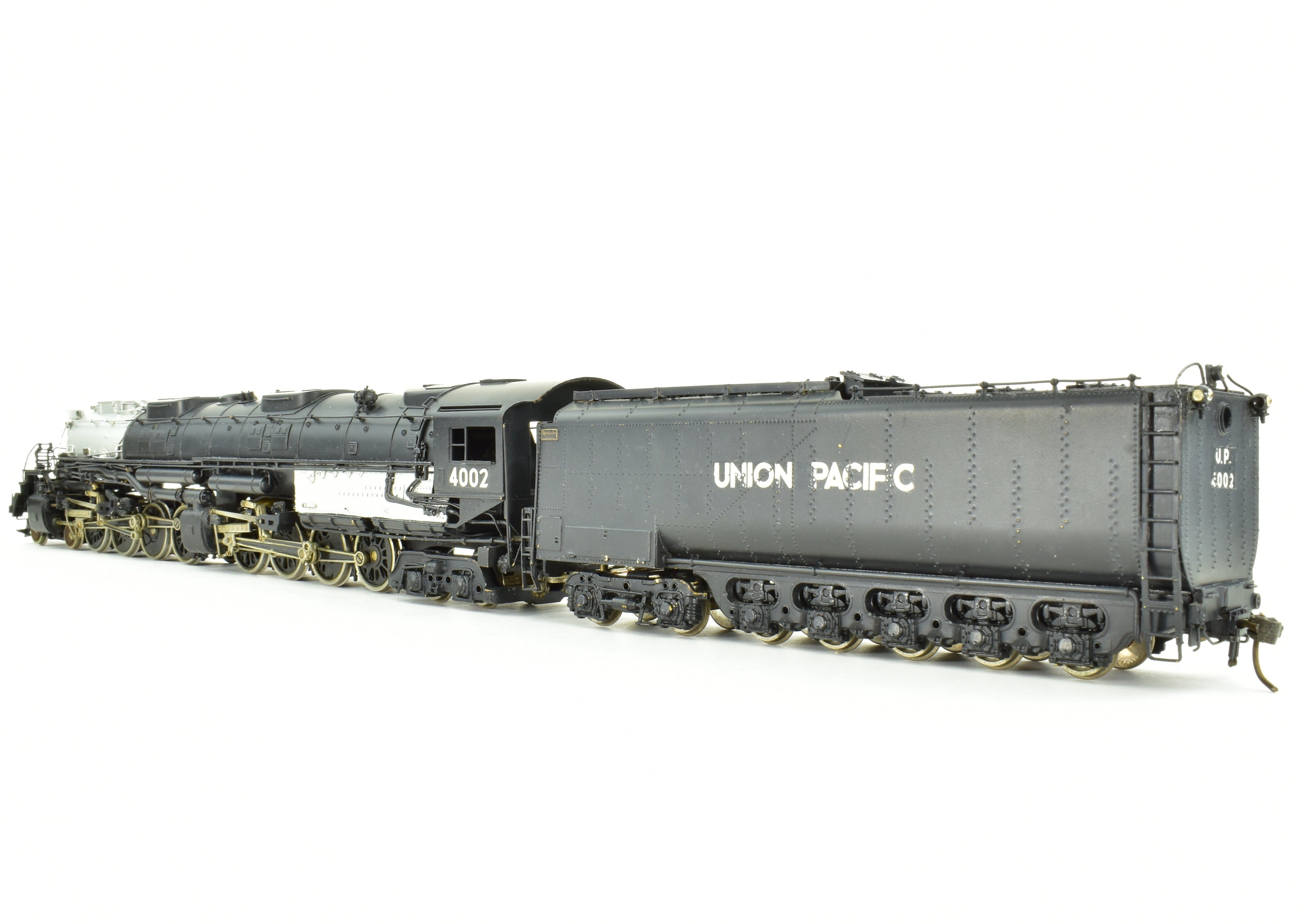 Collectible HO Scale Brass Model Train - PFM Tenshodo Union Pacific 4-8-8-4 Big Boy Crown FP Locomotive No. 4002, Rare Hand-Built Signature Series from 1961