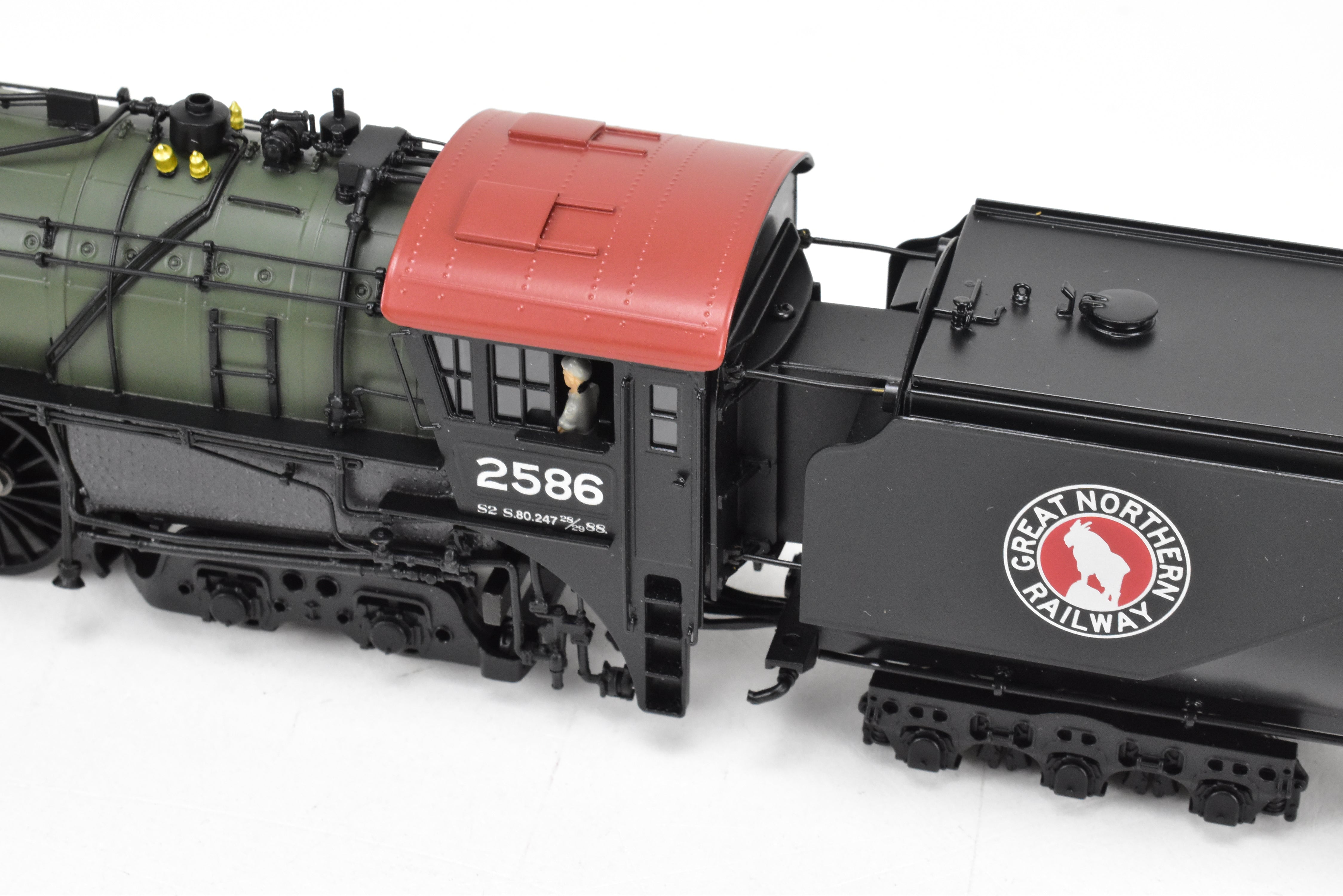 HO Scale Brass Hybrid BLI Great Northern S - 2 4 - 8 - 4 FP 2586 with DCC and Sound