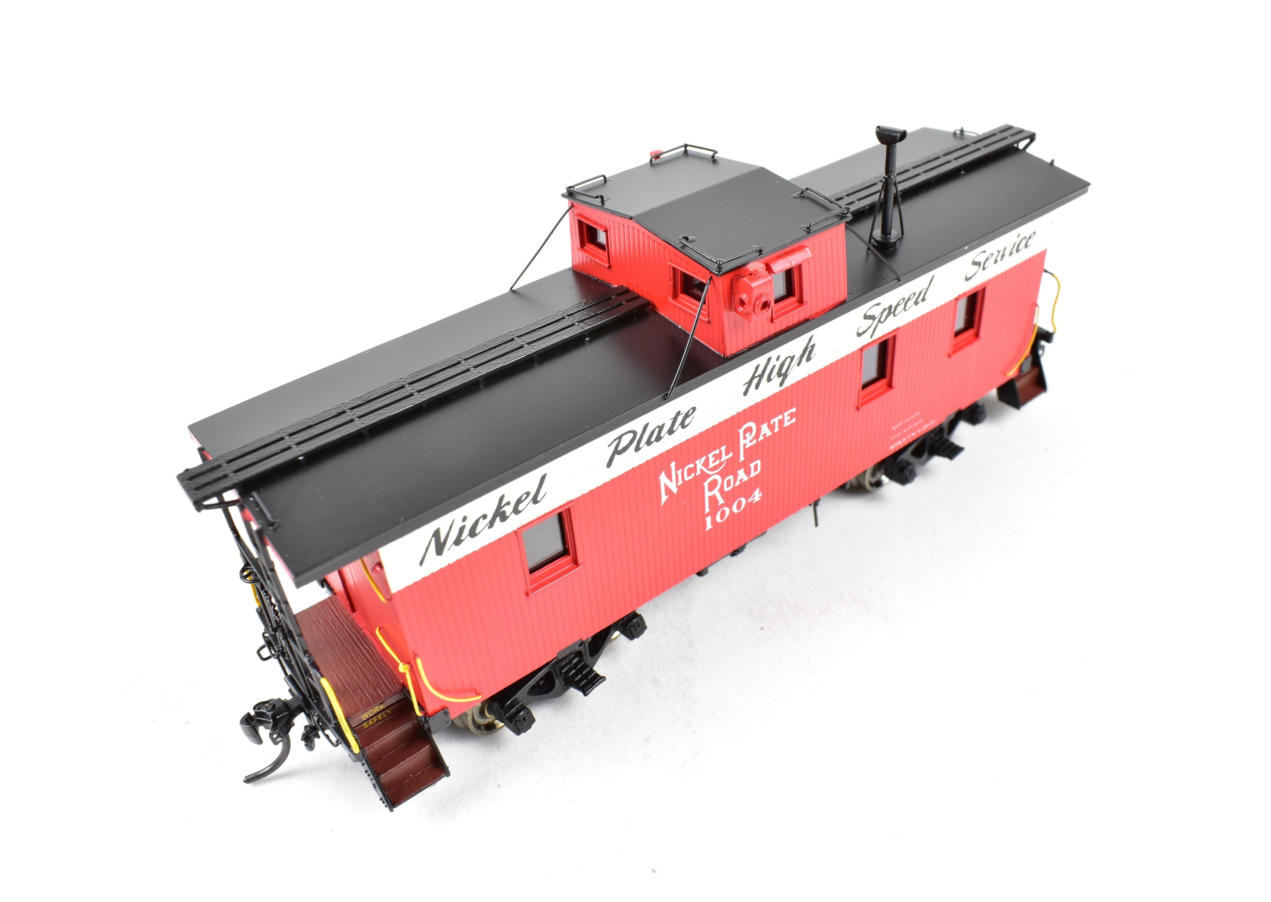 HO Scale Brass Division Point Nickel Plate Road 1000 Series 30-Foot Wood Caboose Model FP No. 1004 from New York City and St. Louis