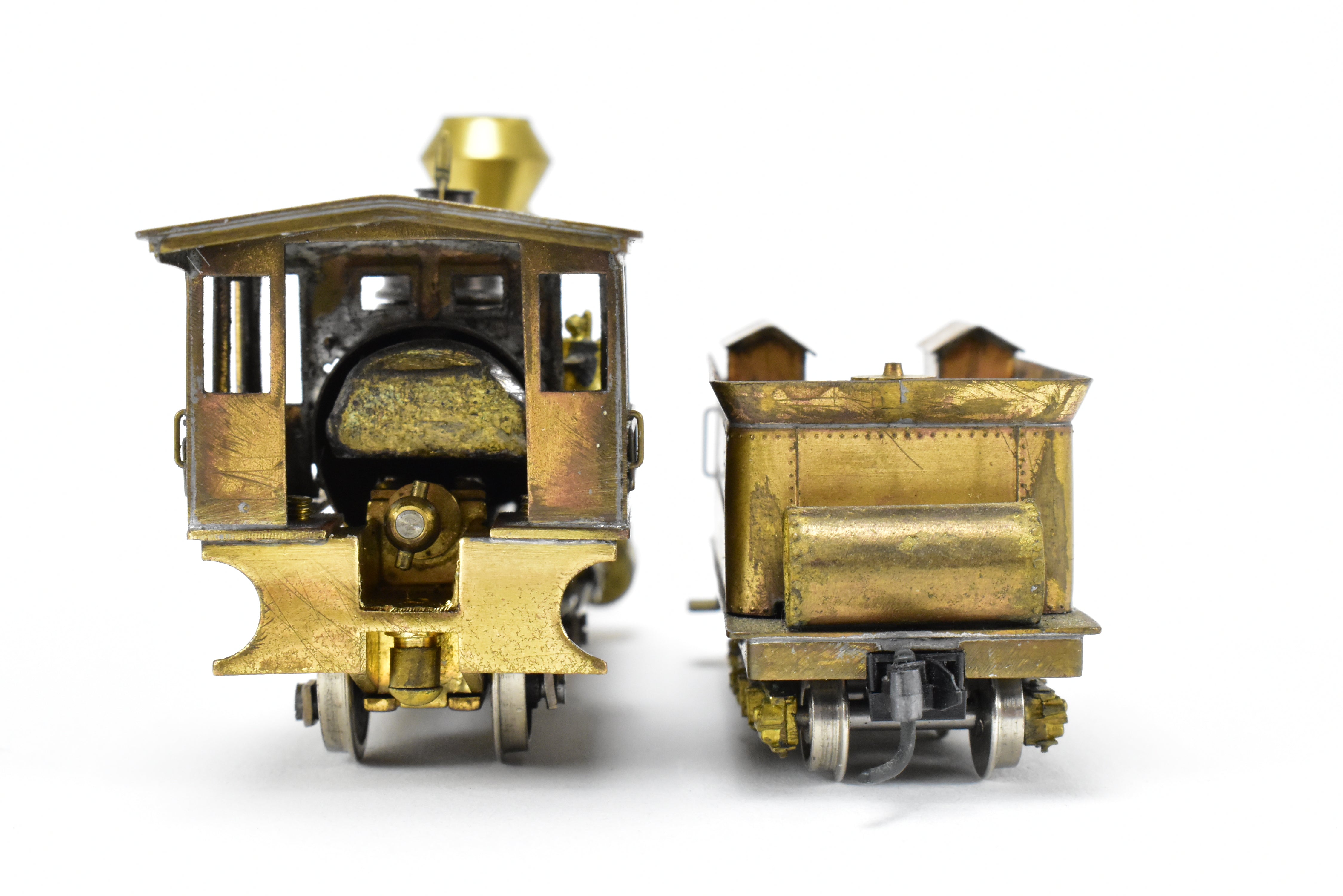 HOn3 Scale Brass American 4-4-0 Steam Locomotive by Far East Distributors (FED) Circa 1880 with Modified Details