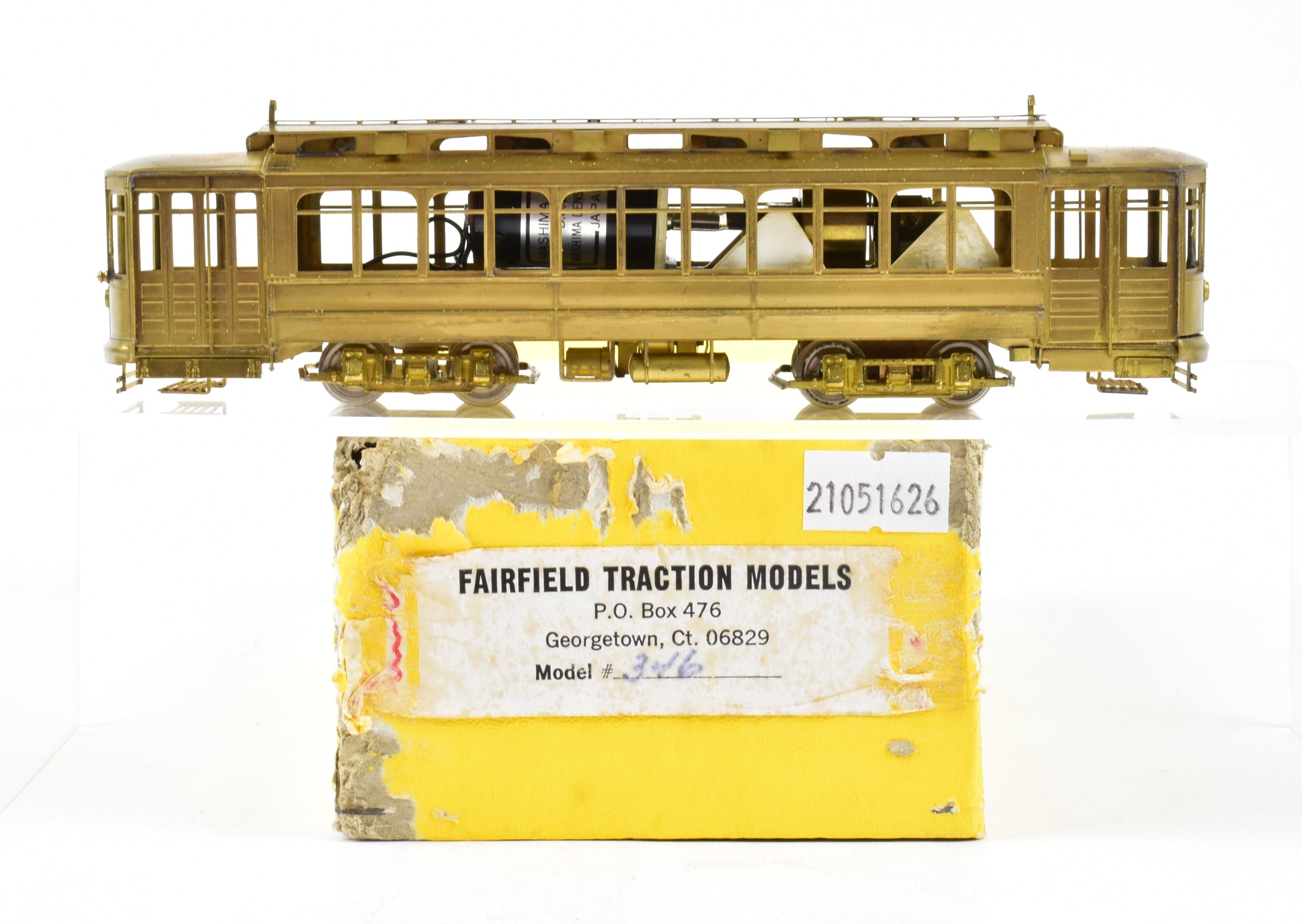 HO Scale Brass Fairfield 346 CSL Chicago Surface Lines Big Brill Car