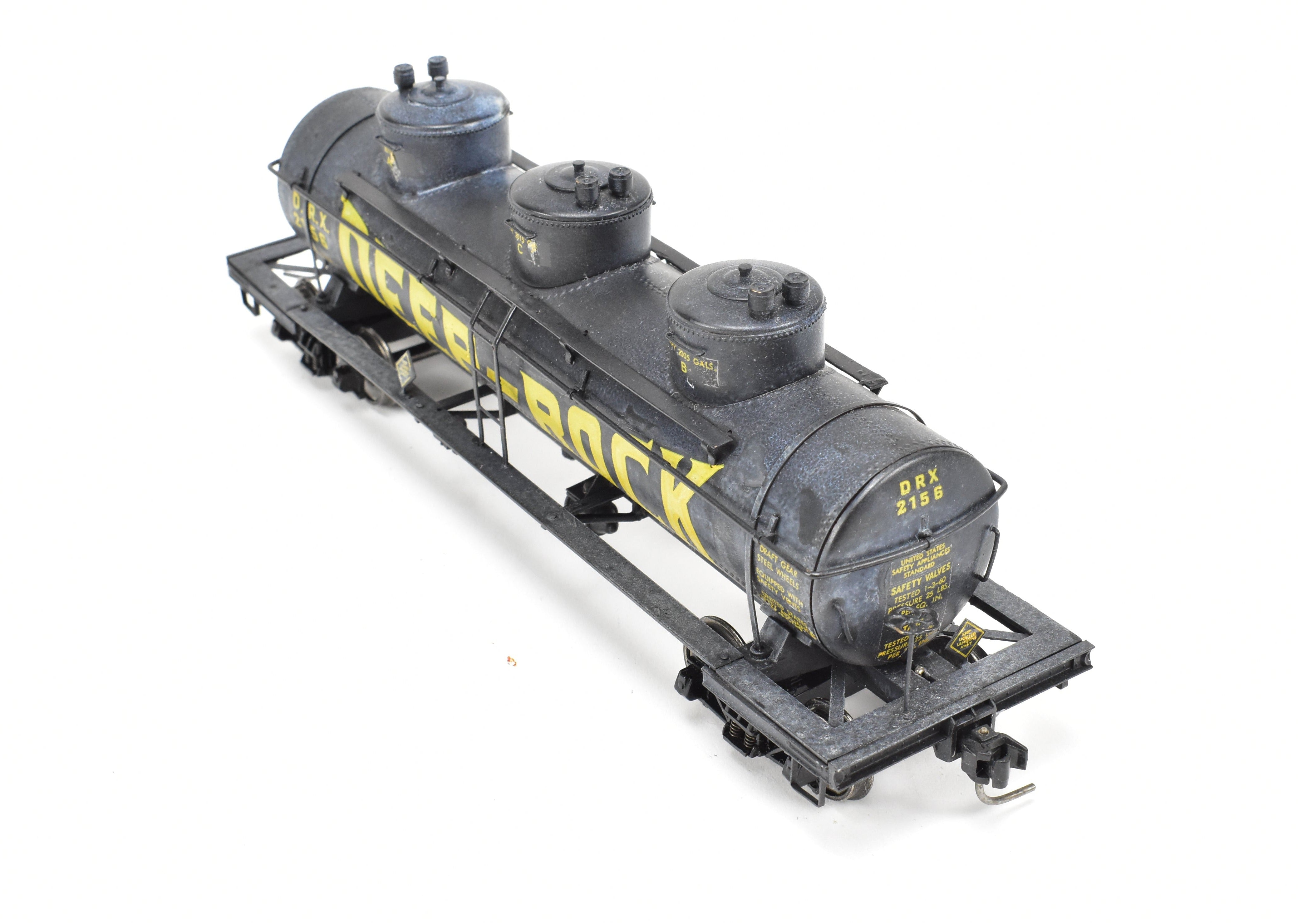 O Scale Brass Deep Rock 3 - Dome Tank Car with Kadee Couplers, No Original Box