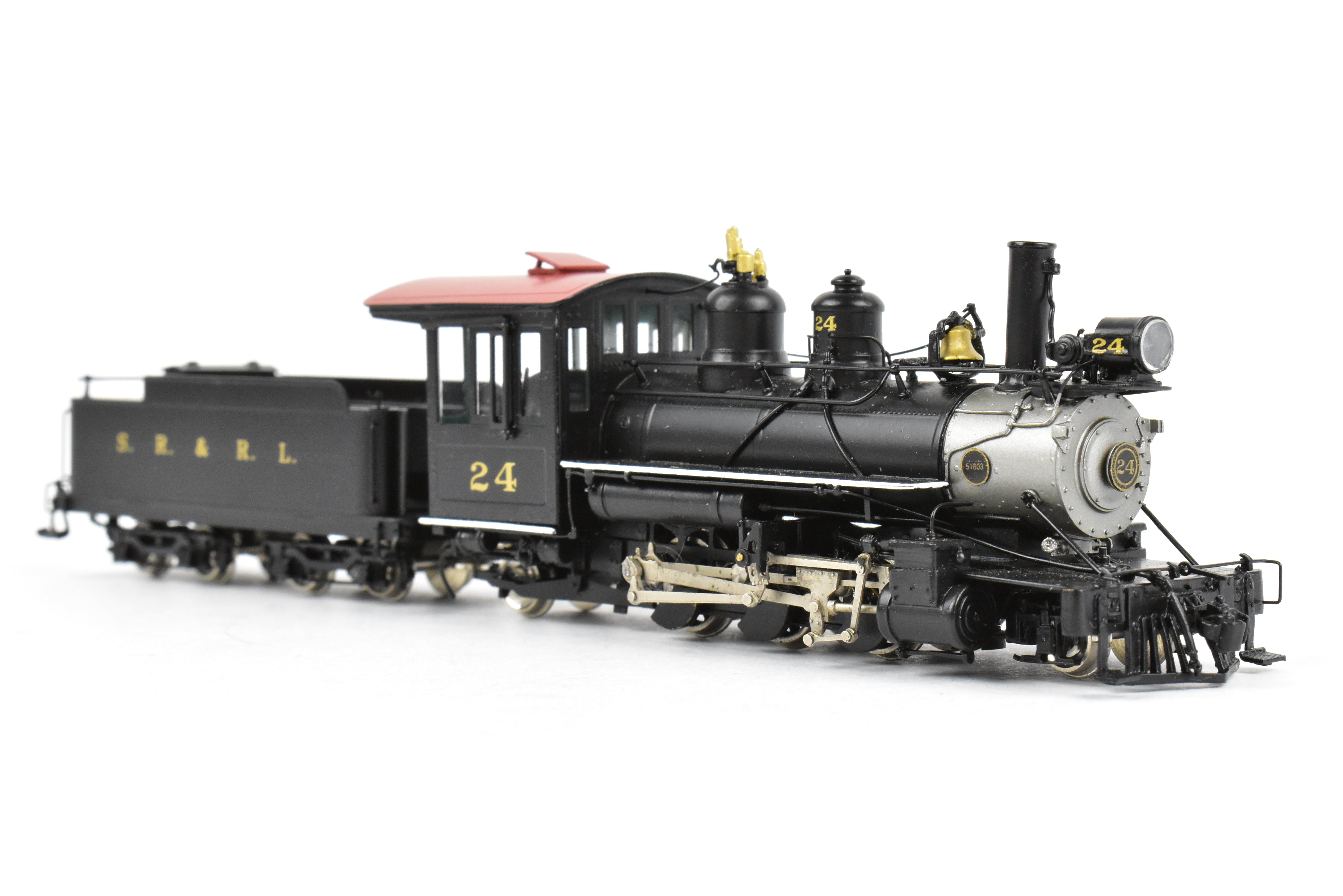 HOn30 Scale Brass Model Train & Trooper of Sandy River & Rangeley Lakes #24 2-6-2 FP - Ideal for Maine Narrow Gauge Enthusiasts