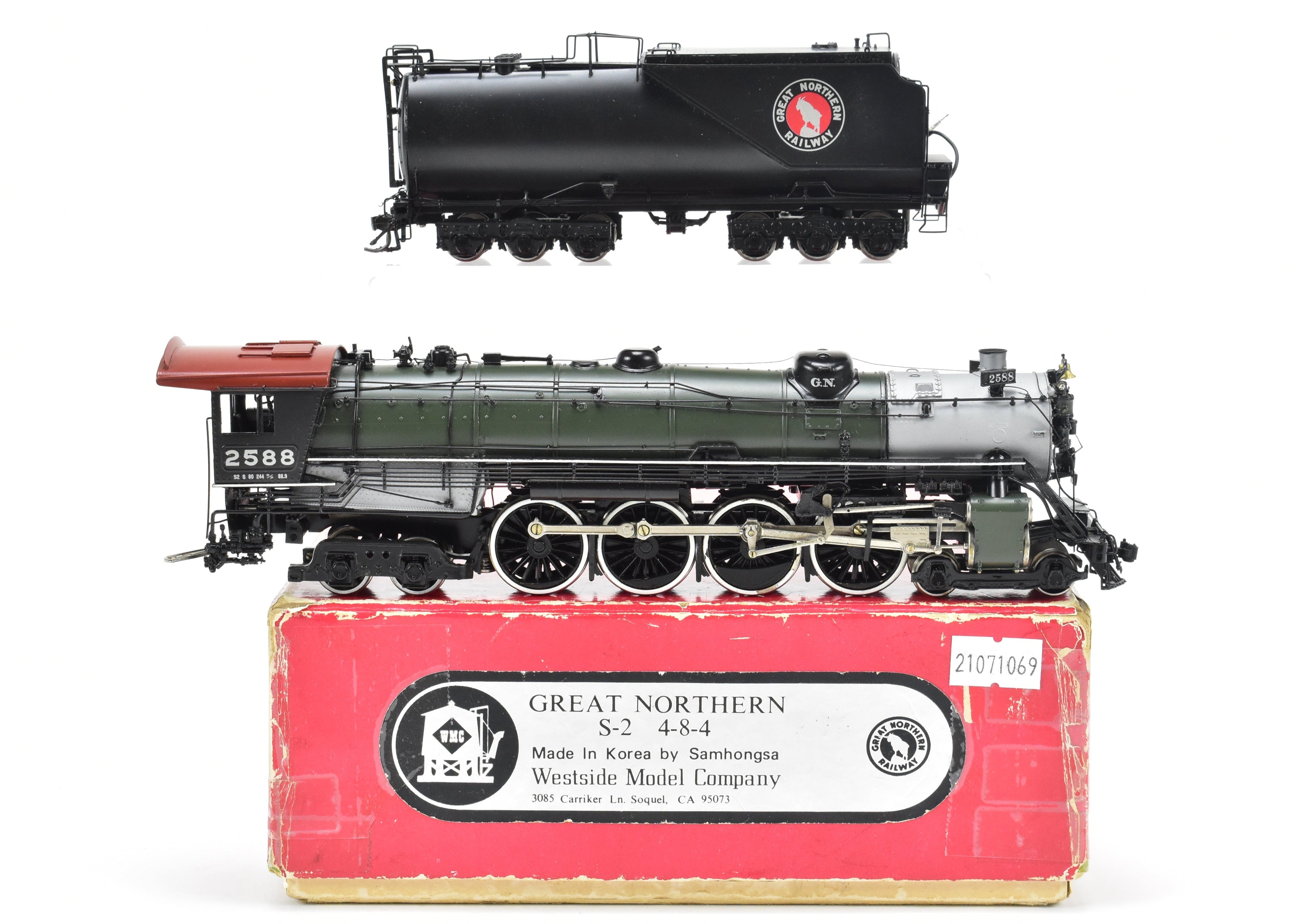 HO Brass GN Great Northern S-2 4-8-4 Professionally Painted by Hal Maynard