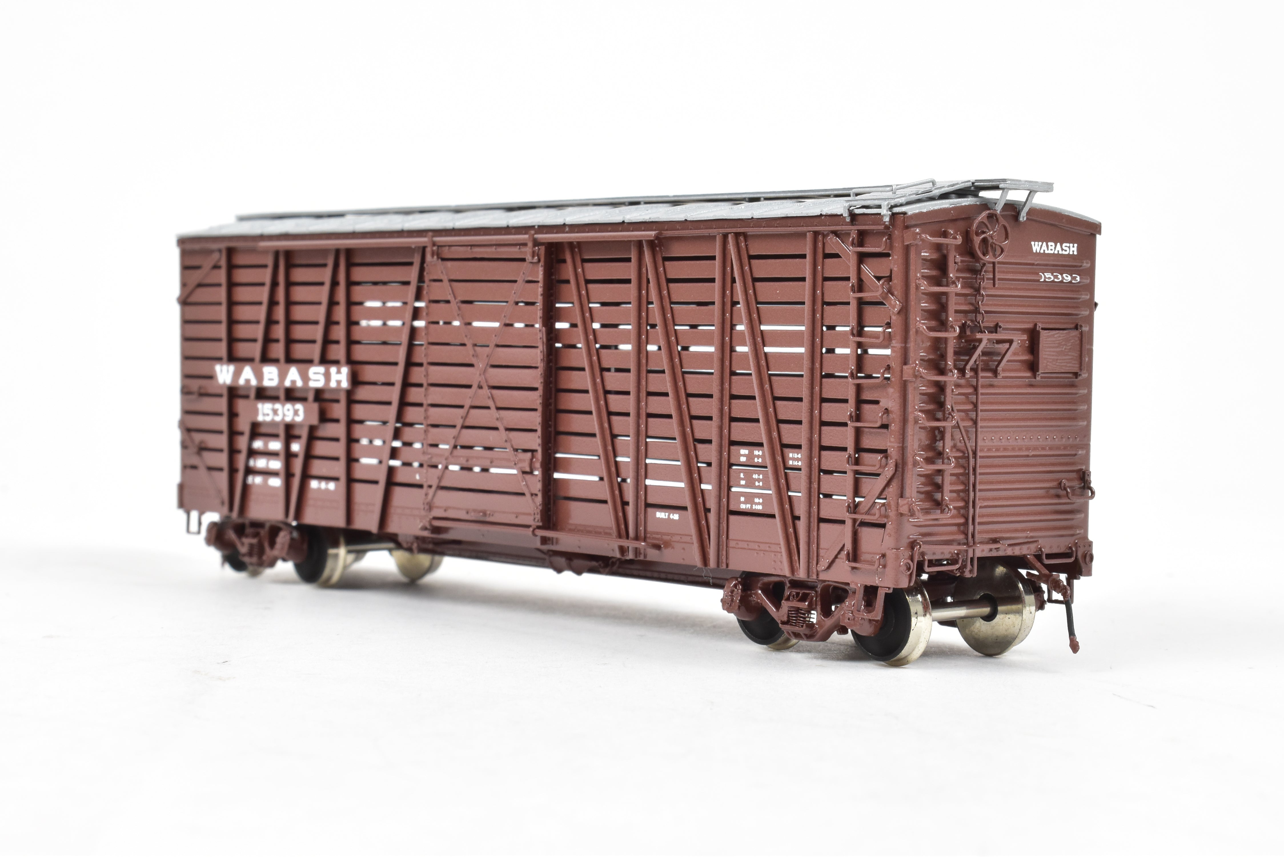 HO Brass OMI Overland Models Wabash Stock Car Factory-Painted, Like New