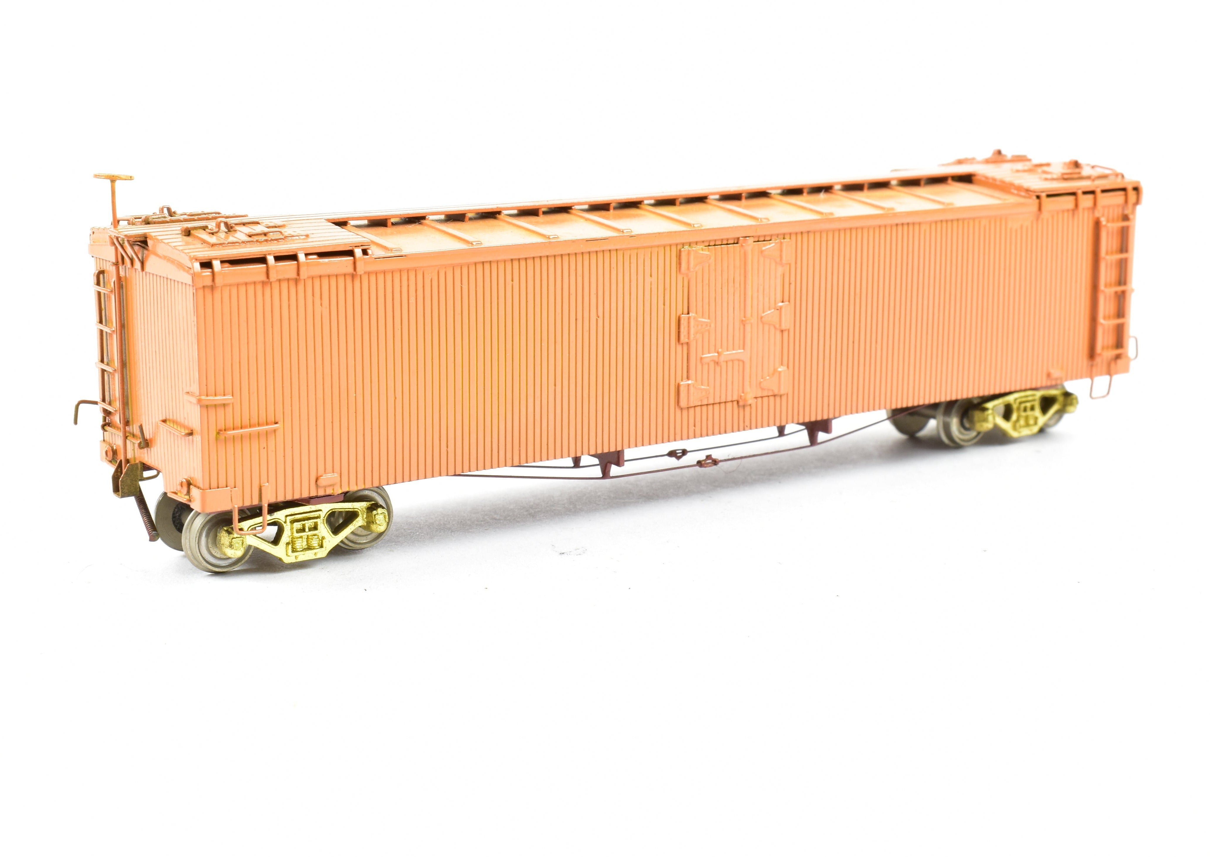 HOn3 Brass Empire Midland D&RGW Orange Painted 40' Refrigerator Car