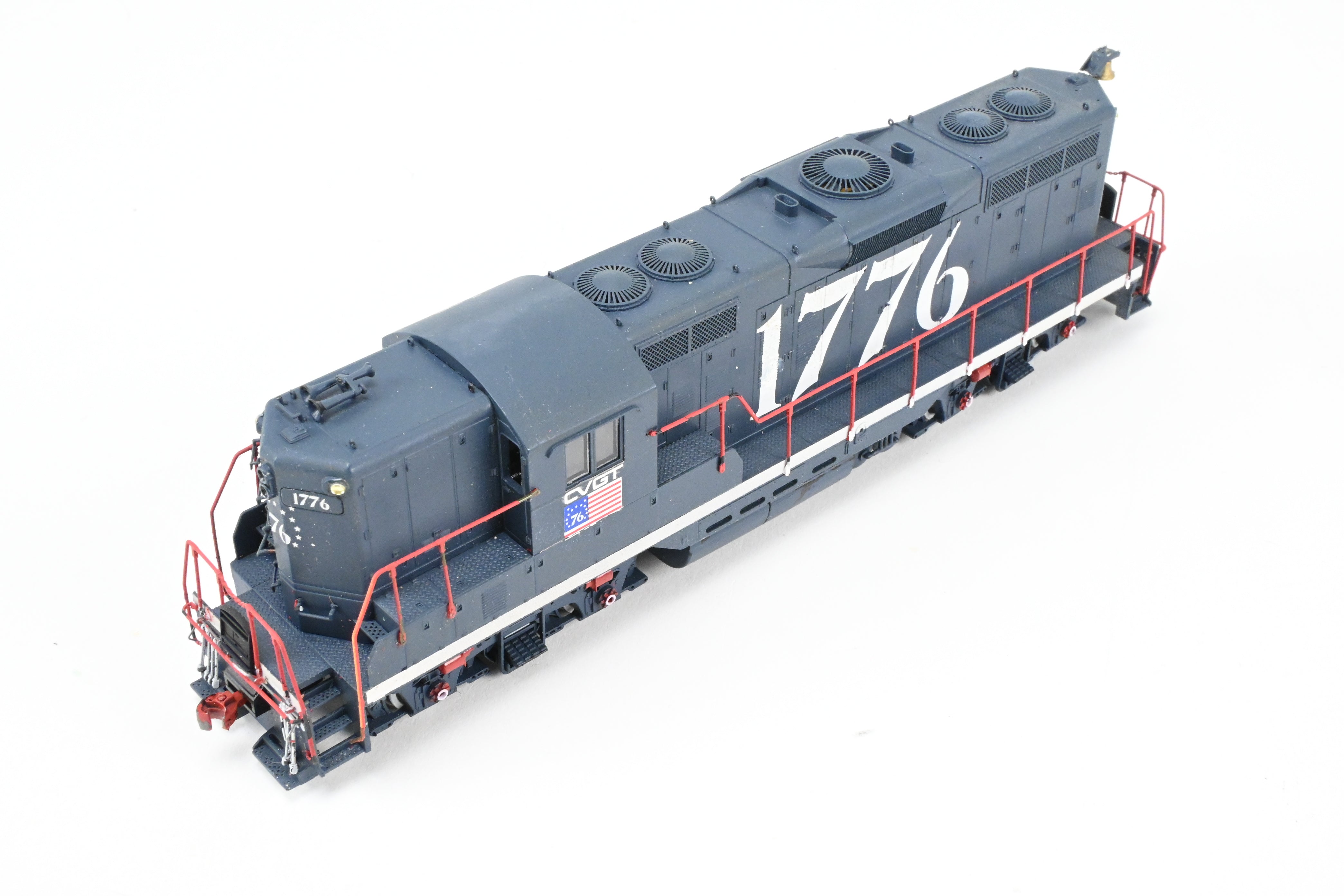 HO Scale Life-Like Proto 2000 EMD GP9 Locomotive Custom Painted in Central Vermont or Grand Trunk Western Bi - Centennial Scheme #1776 with Tsunami DCC and Sound Function