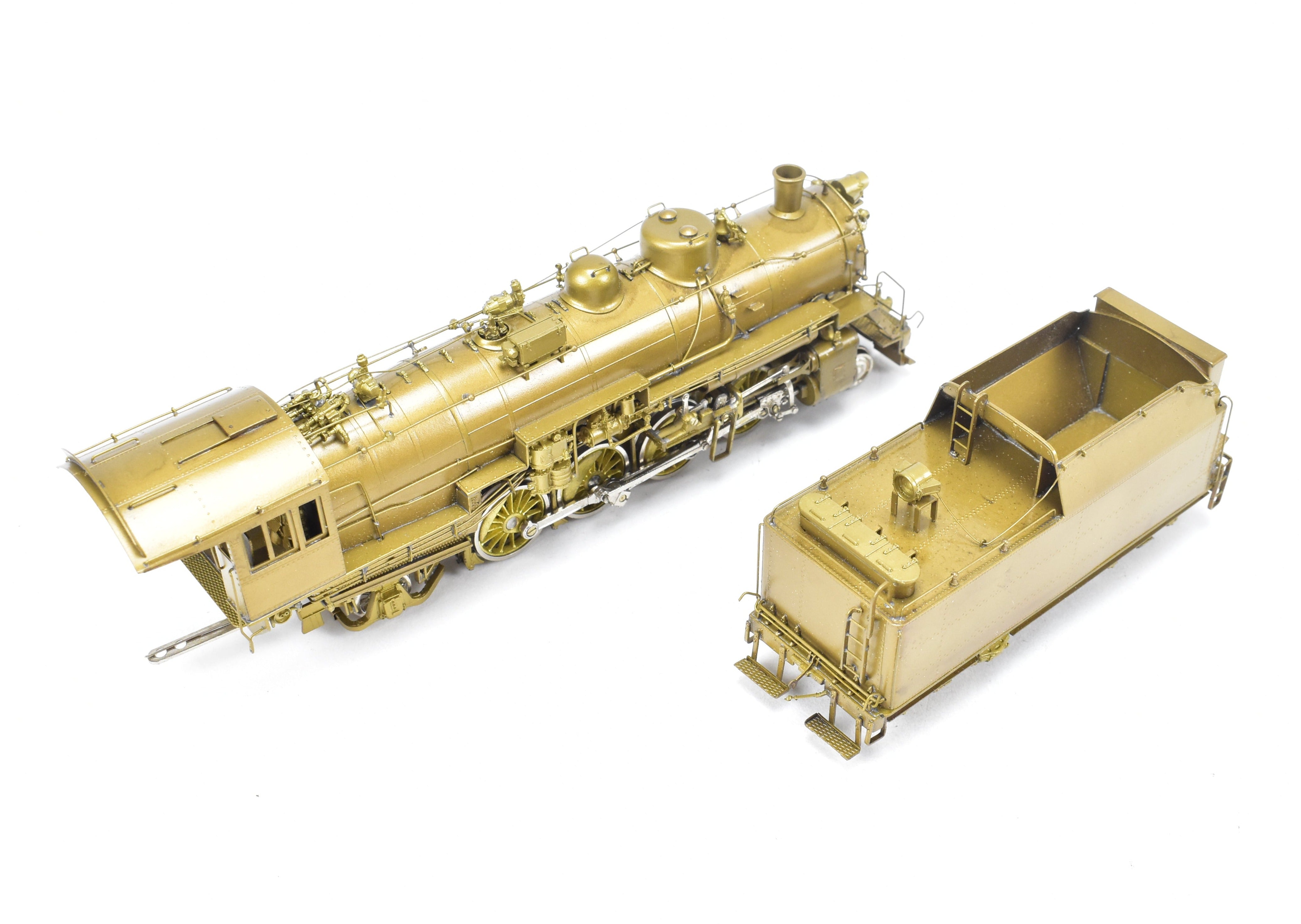 HO Scale Brass Model of Oriental Limited CB&Q - Burlington Route O - 1a 2 - 8 - 2 Steam Locomotive