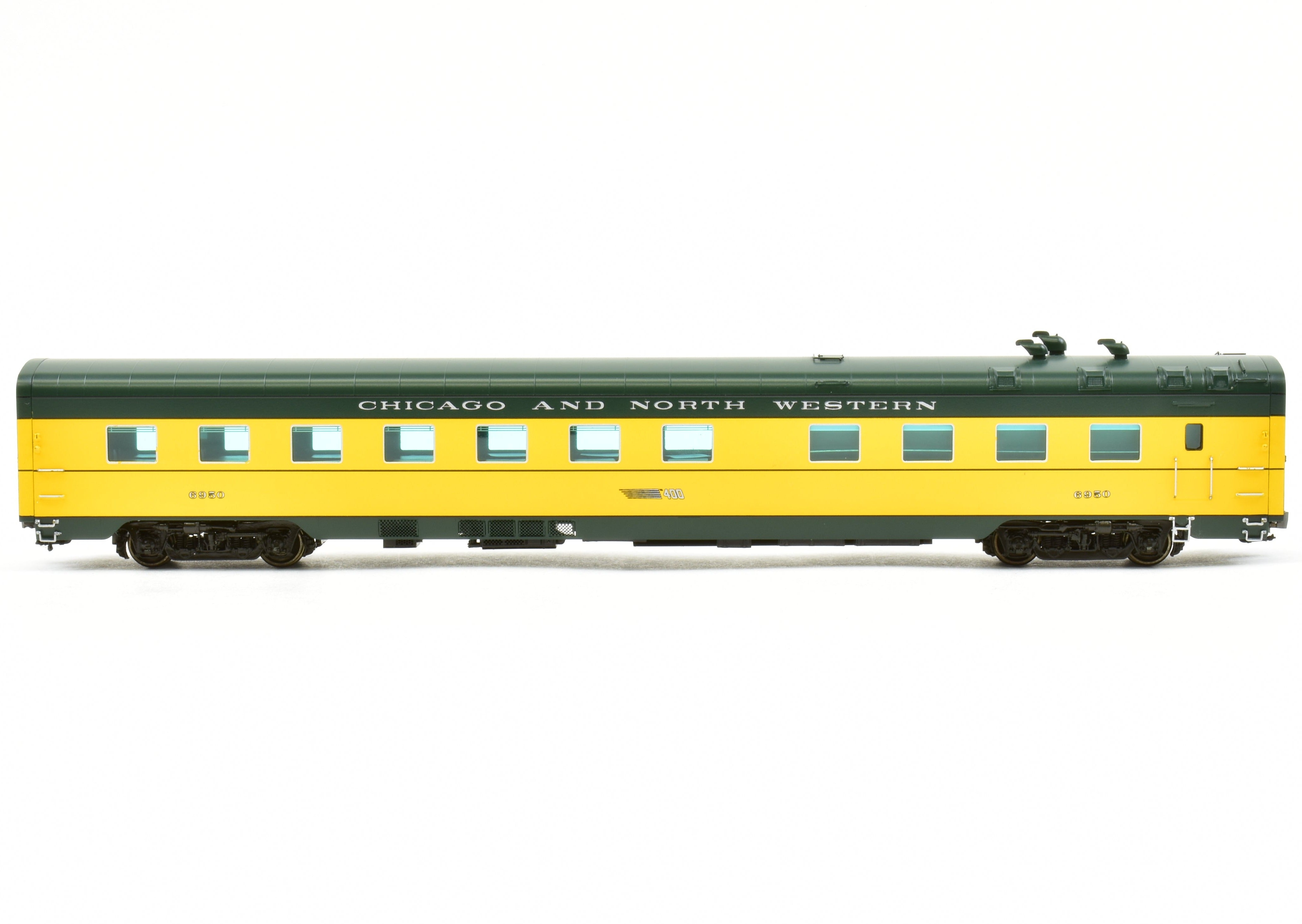 HO Scale Brass C&NW - Chicago and North Western 400 56 - Seat Diner Model FP 6950