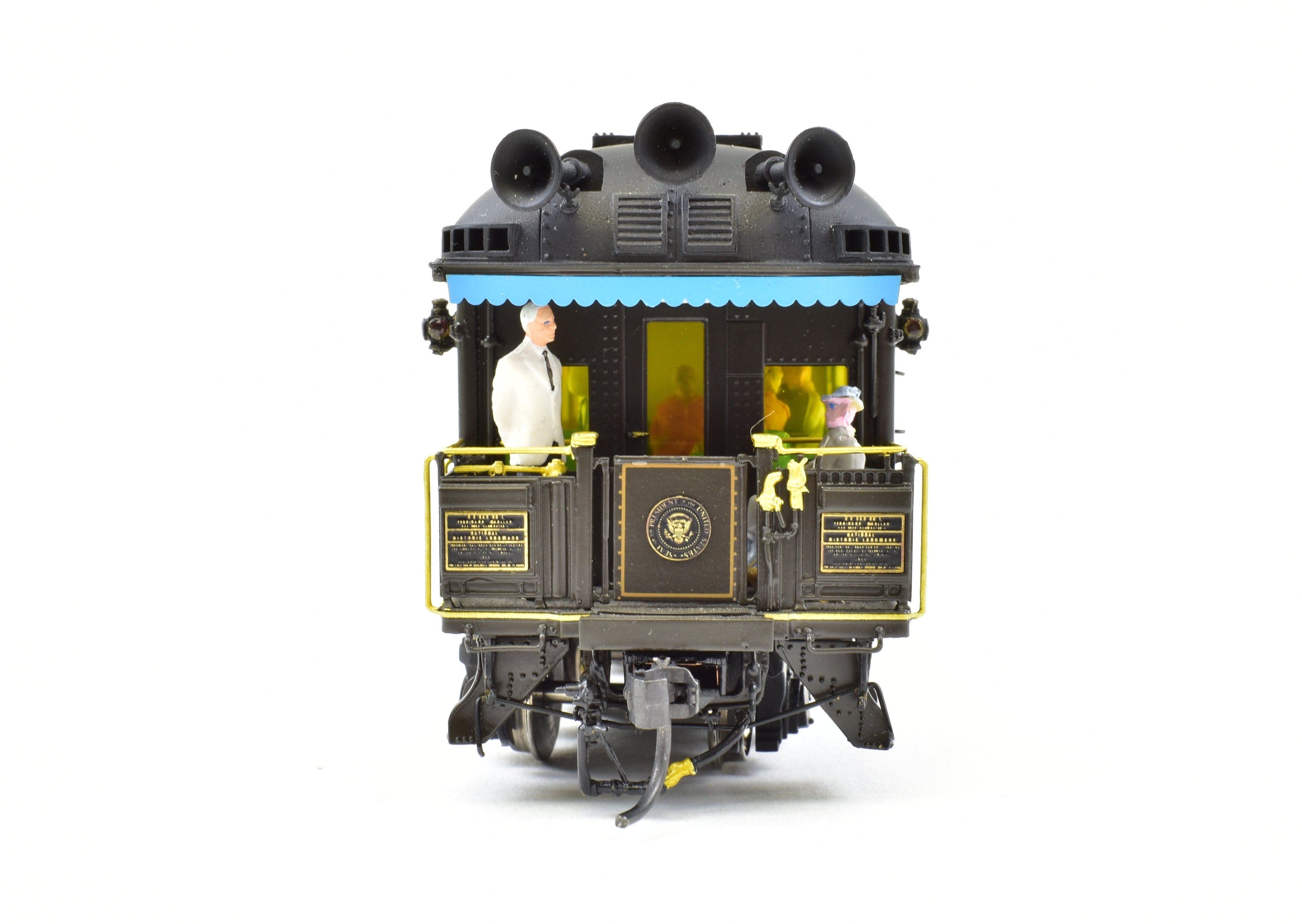 HO Scale Brass Model Pullman USN - 1 Ferdinand Magellan Presidential Car from Overland Models, Inc. Featuring Added Details for Reagan - Era Representation